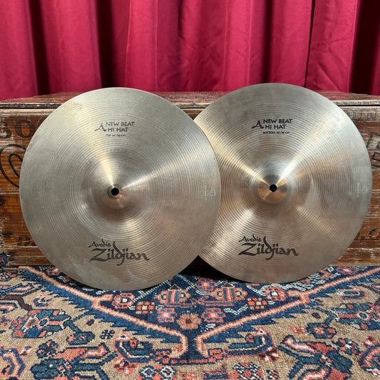 14" Zildjian A New Beat Hi-Hat Cymbal Pair 1082g/1444g *Video Demo*