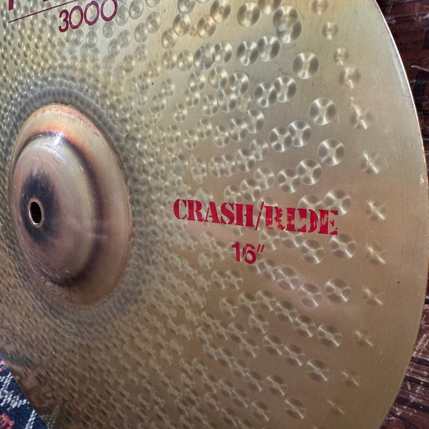 16" Paiste 3000 Rude Crash Ride Cymbal 1336g *Video Demo*