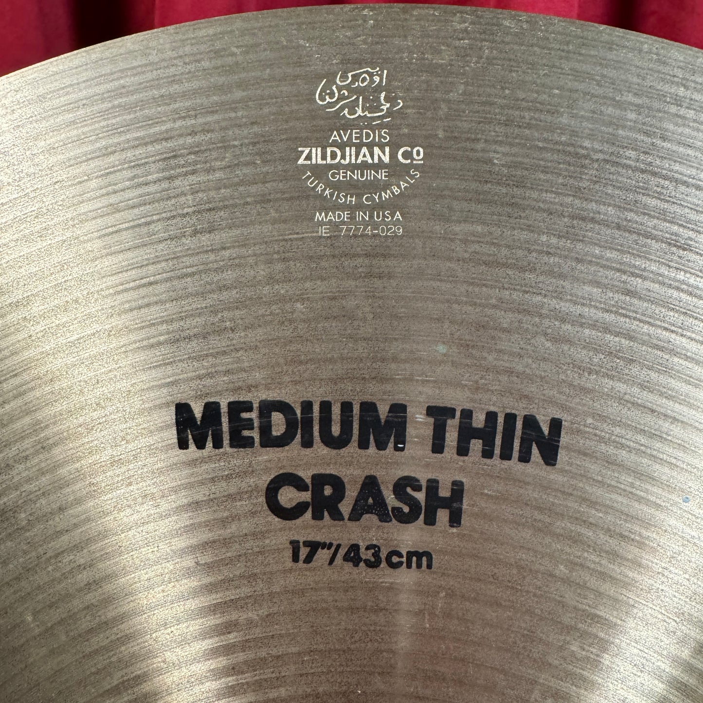 17" Zildjian A Medium Thin Crash Cymbal 1322g *Video Demo*