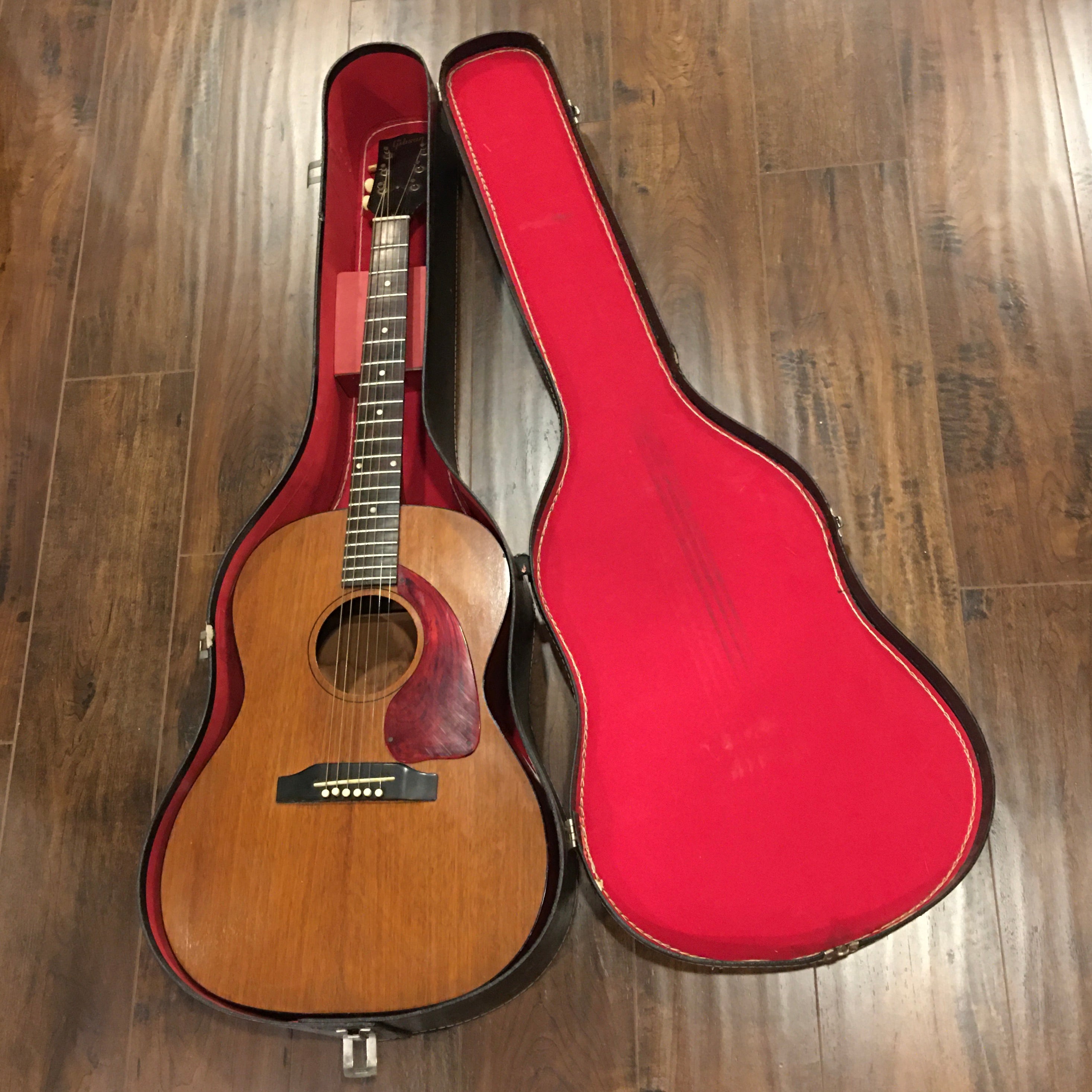 1967 Gibson LG-0 Small Body Acoustic Guitar Mahogany w/ Original 