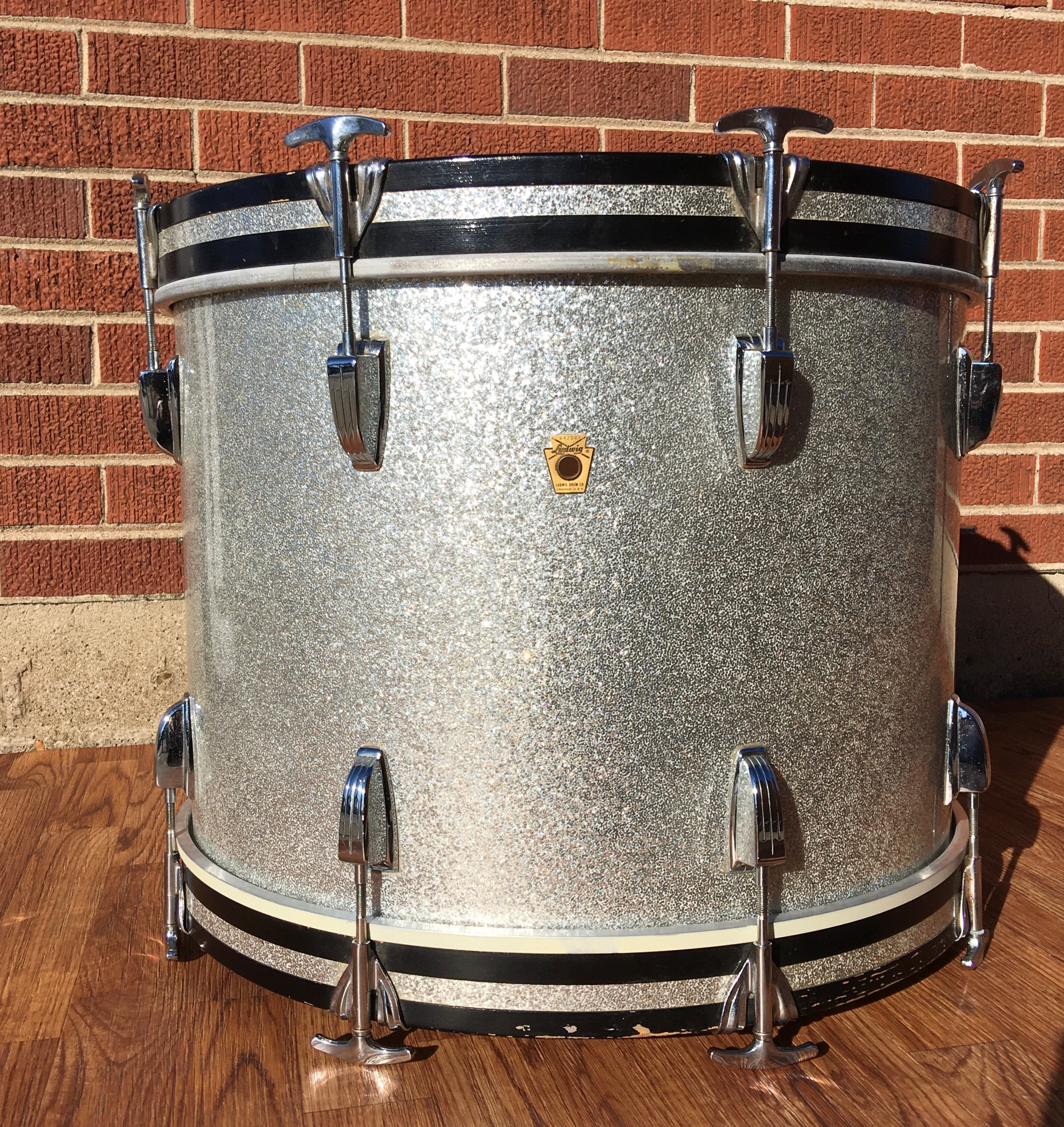 1968 Ludwig 14x20 Virgin Bass Drum Silver Sparkle – Drugan's Drums ...