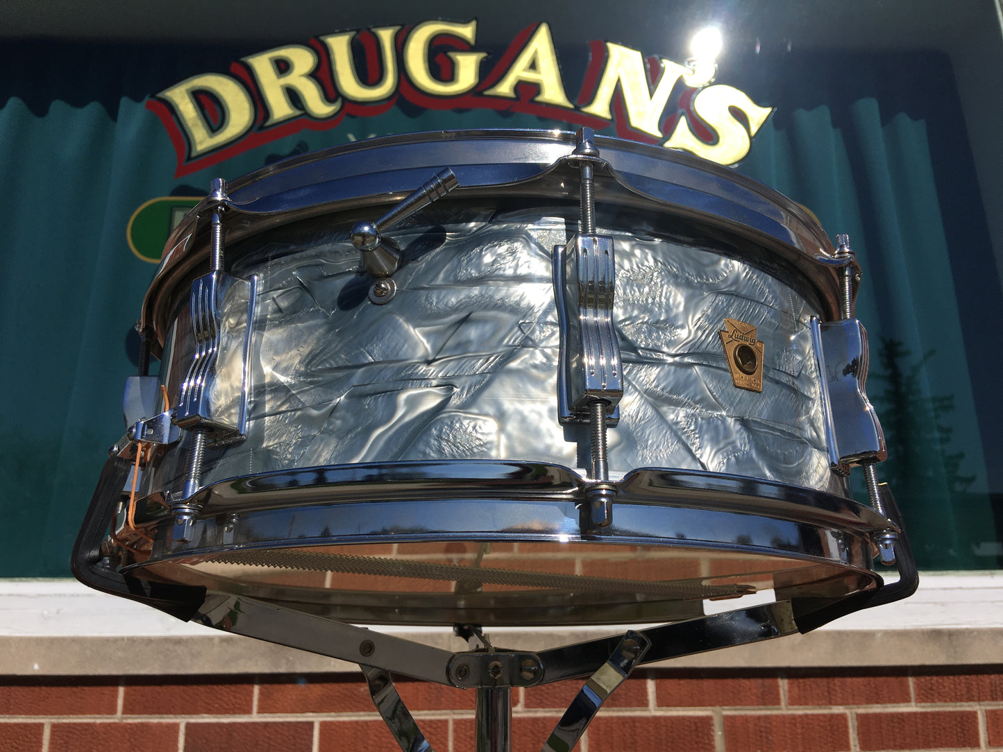 1966 Ludwig 5x14 Jazz Fest Snare Drum Sky Blue Pearl *Jazz Festival*