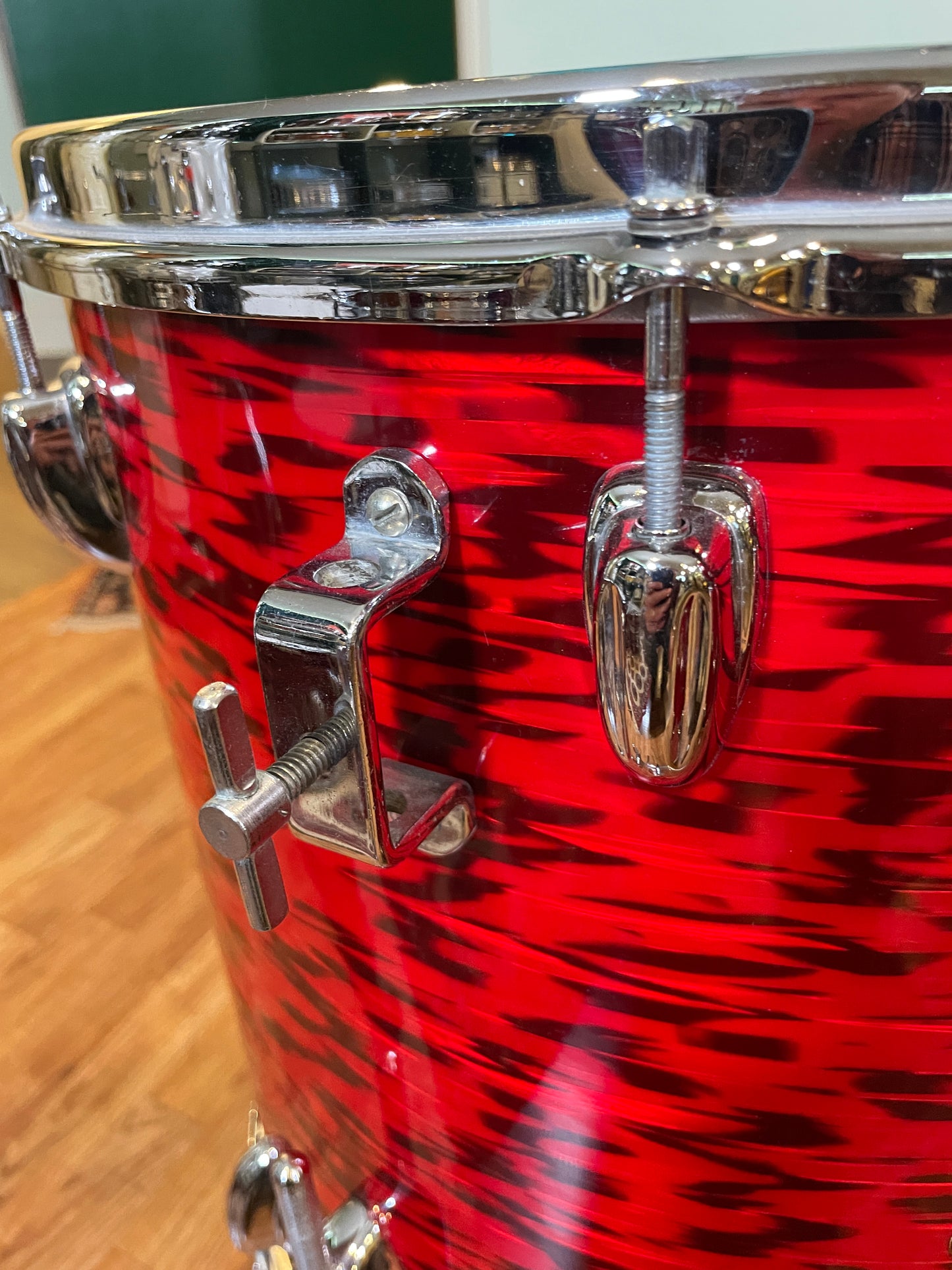 1960s Slingerland Red Tiger Drum Set 20/12/13/16