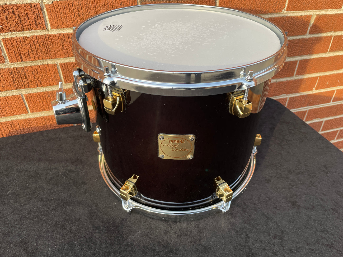 Yamaha 11x13 Maple Custom Hanging Tom Drum Solid Black