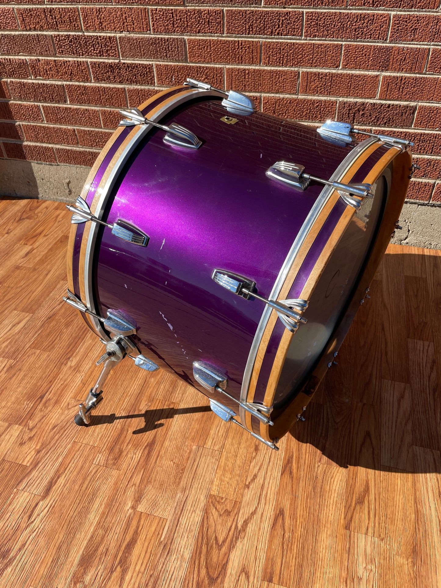 1960s Ludwig 2pc Drum Set Hot Rod Purple 14x22/5x14