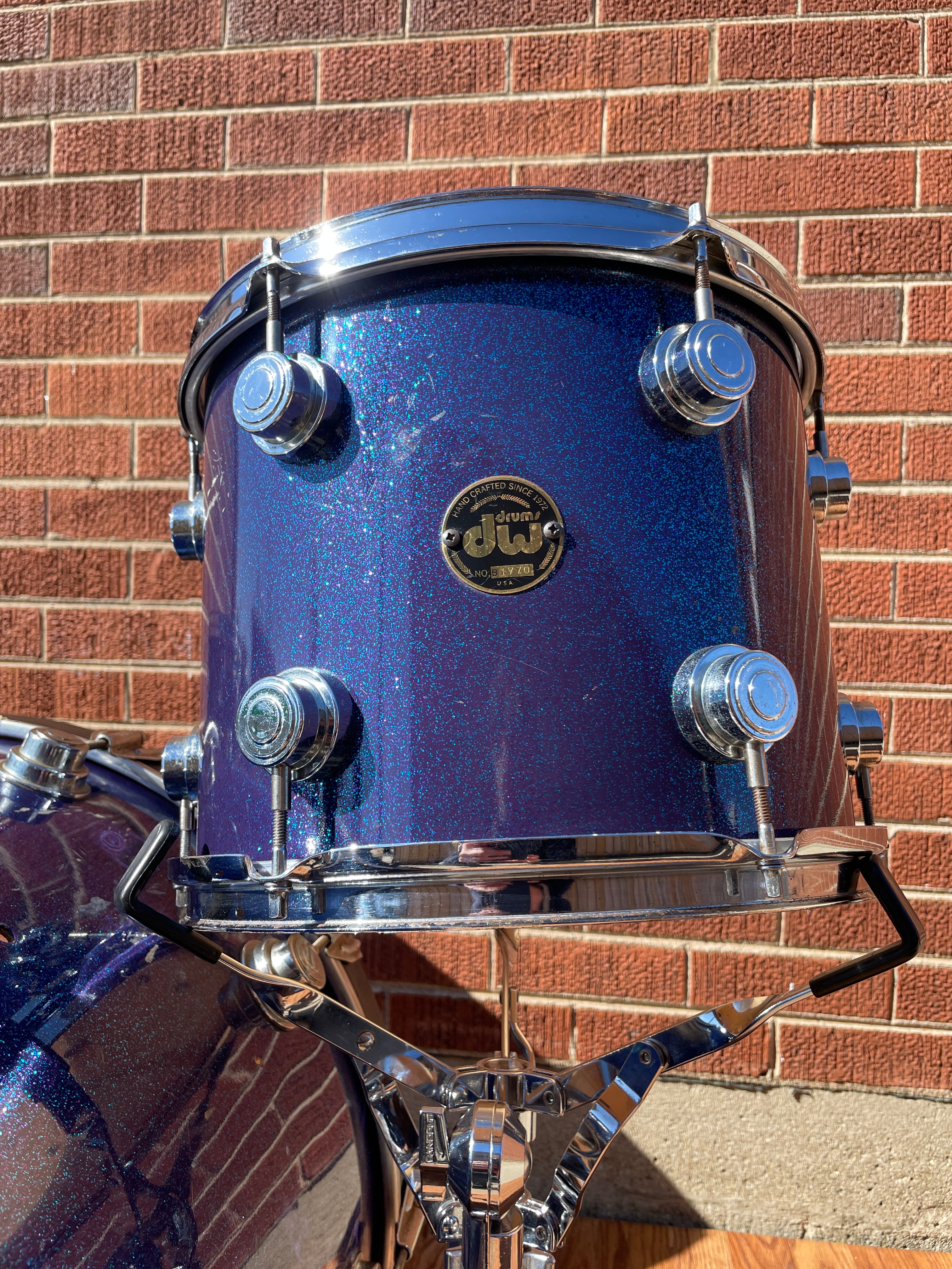 DW Drum Set Blue/Purple Sparkle Drum Workshop Pre-Collector's