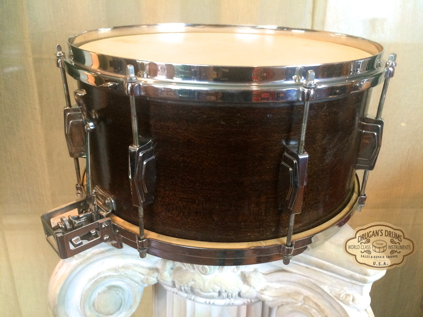 Stunning 1939 Super Ludwig & Ludwig 6.5x14 Snare Drum