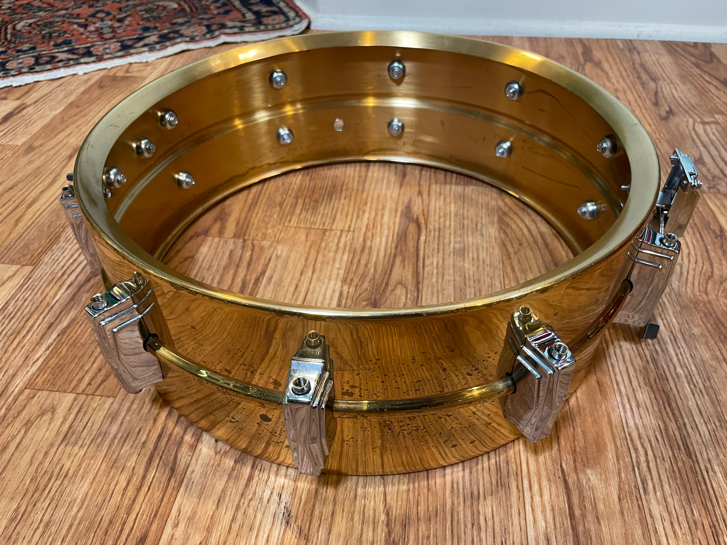 1990s Ludwig LB550 Bronze Supraphonic 5x14 Snare Drum