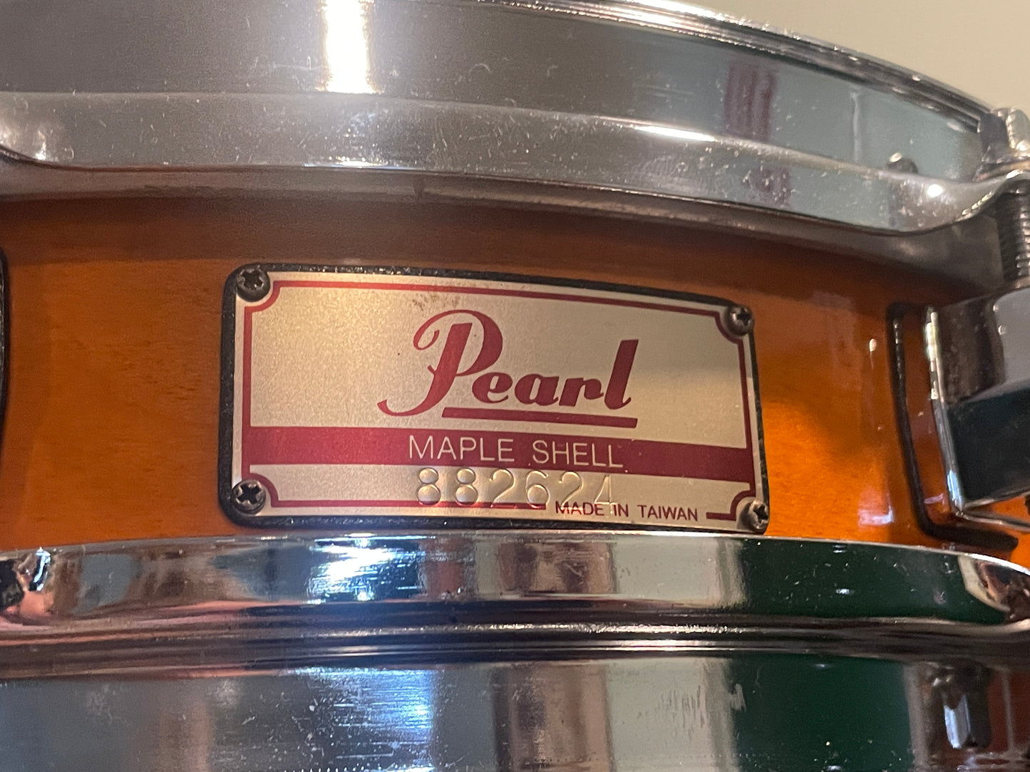 Pearl 3x13 Maple Shell Piccolo Snare Drum Amber *Video Demo*