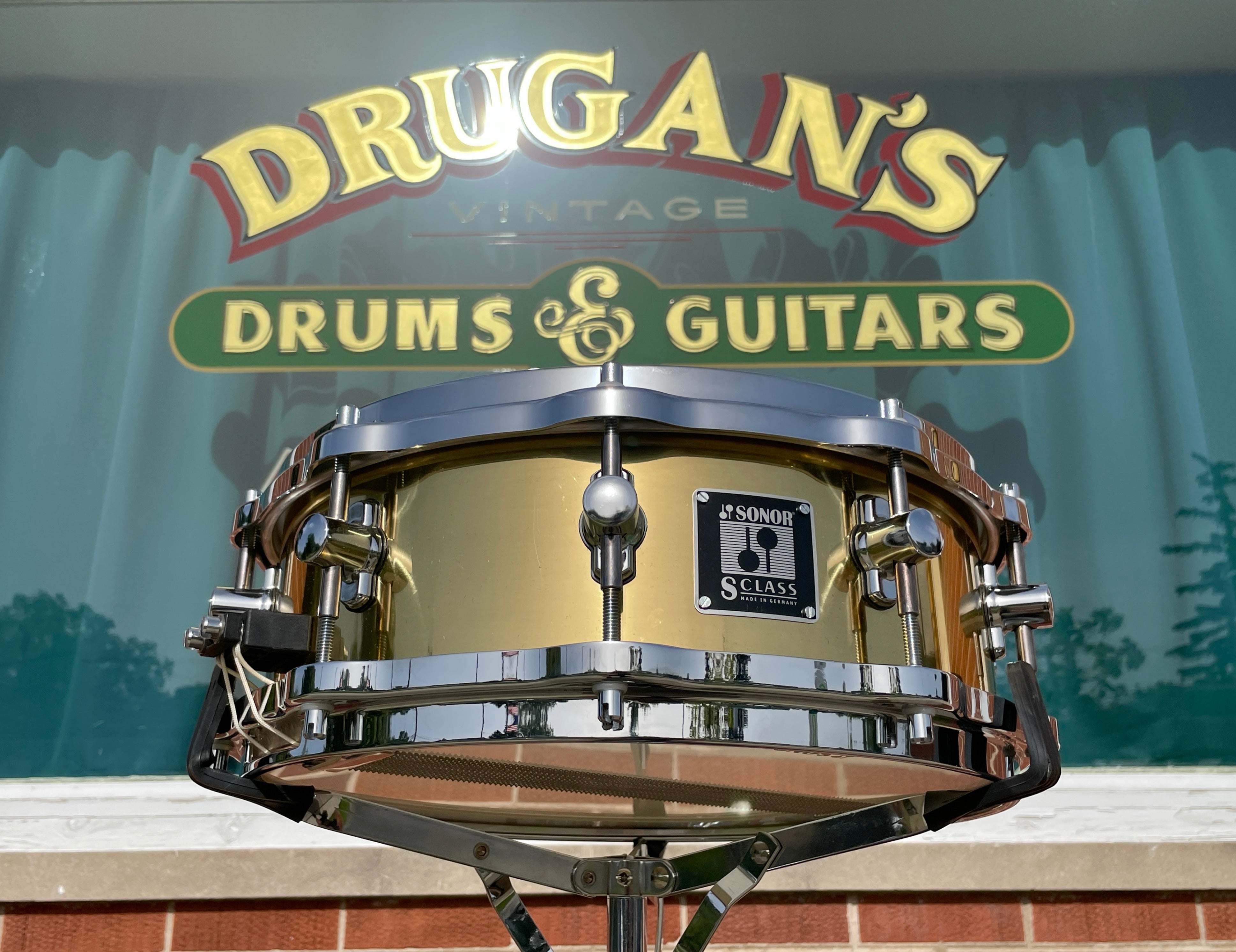 Sonor 5x14 S Class Brass Snare Drum – Drugan's Drums & Guitars