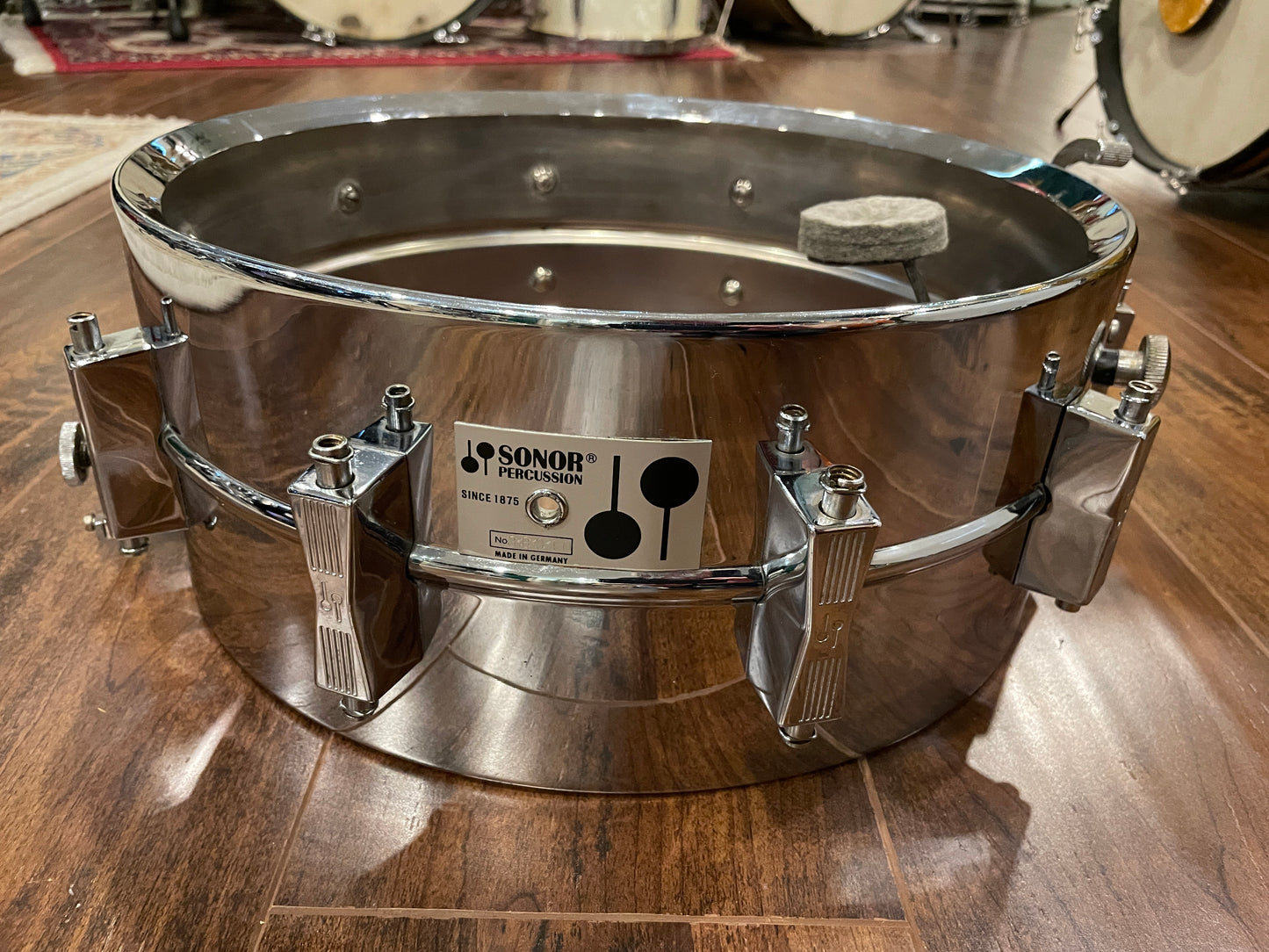 Vintage Sonor 5.75x14 D505 Phonic Ferro-Manganese Steel Snare Drum