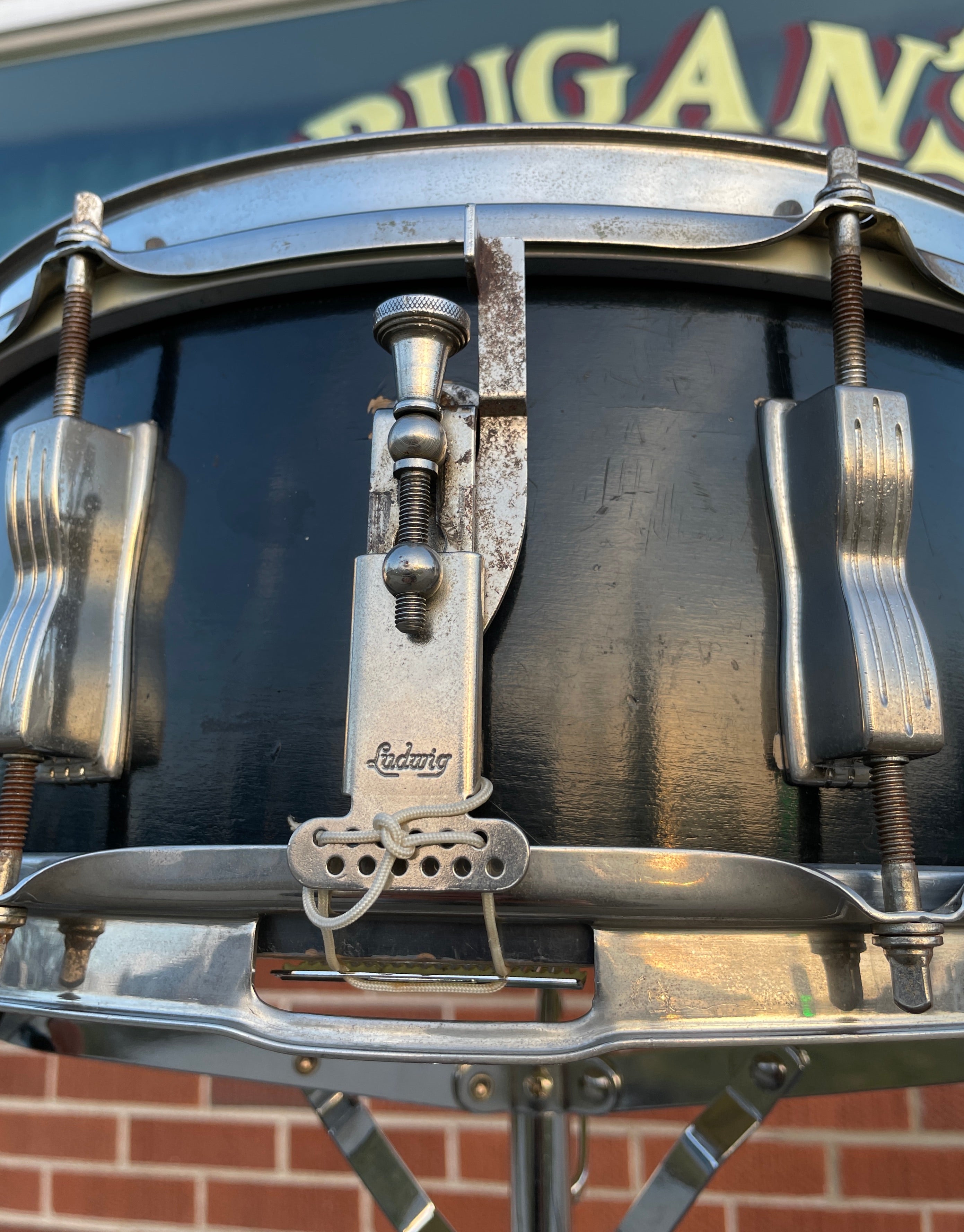 1964 Ludwig 5x14 Jazz Festival Snare Drum Black Lacquer NOB