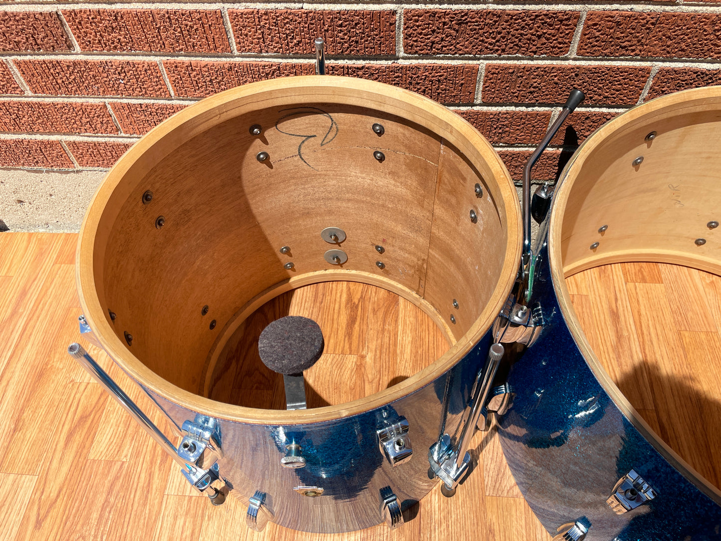 1959 Ludwig Super Classic Drum Set Blue Sparkle 22/13/16/5.5x14