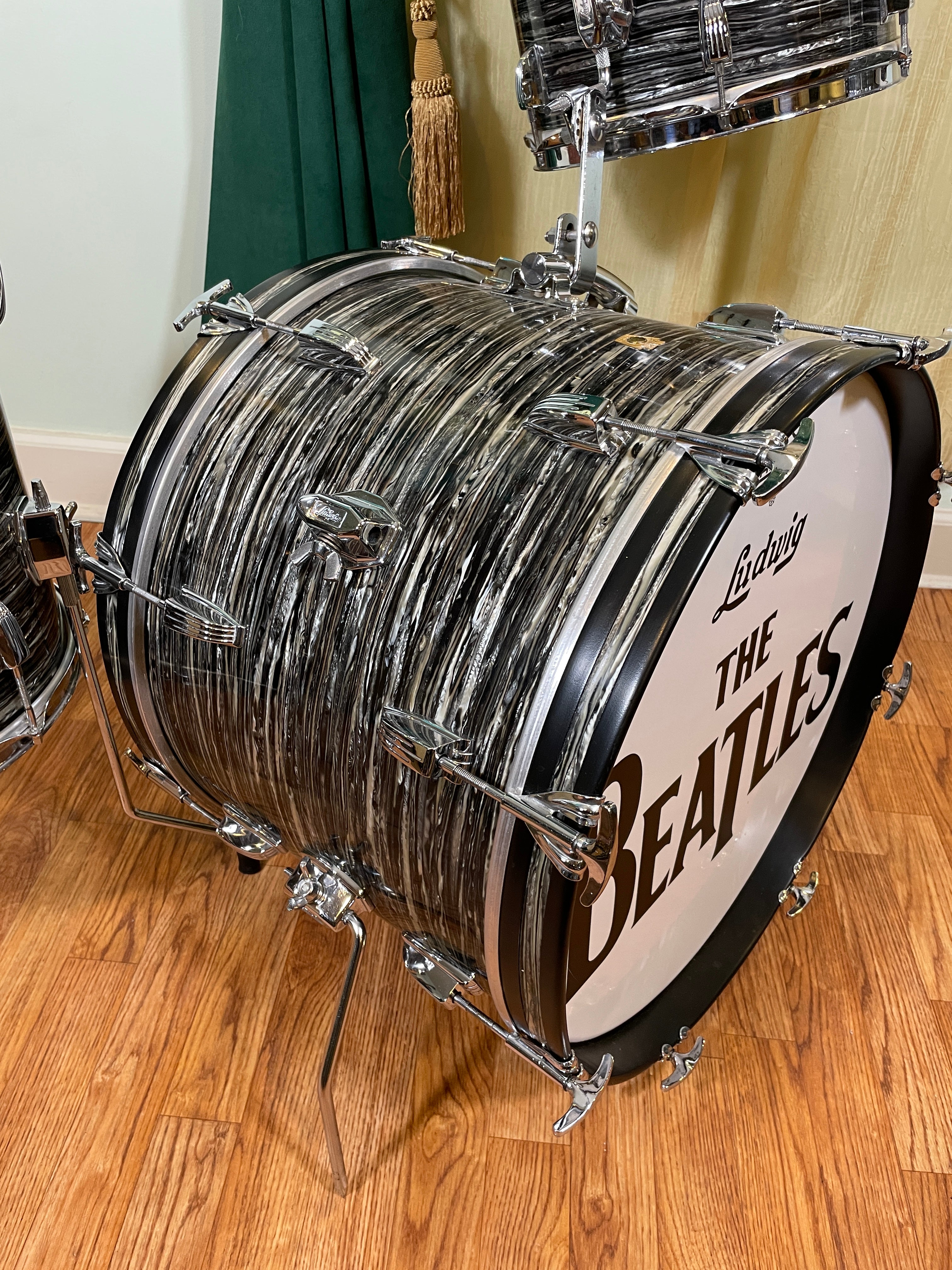 1966 Ludwig Down Beat Drum Set Oyster Black Pearl 20/12/14 Ringo 
