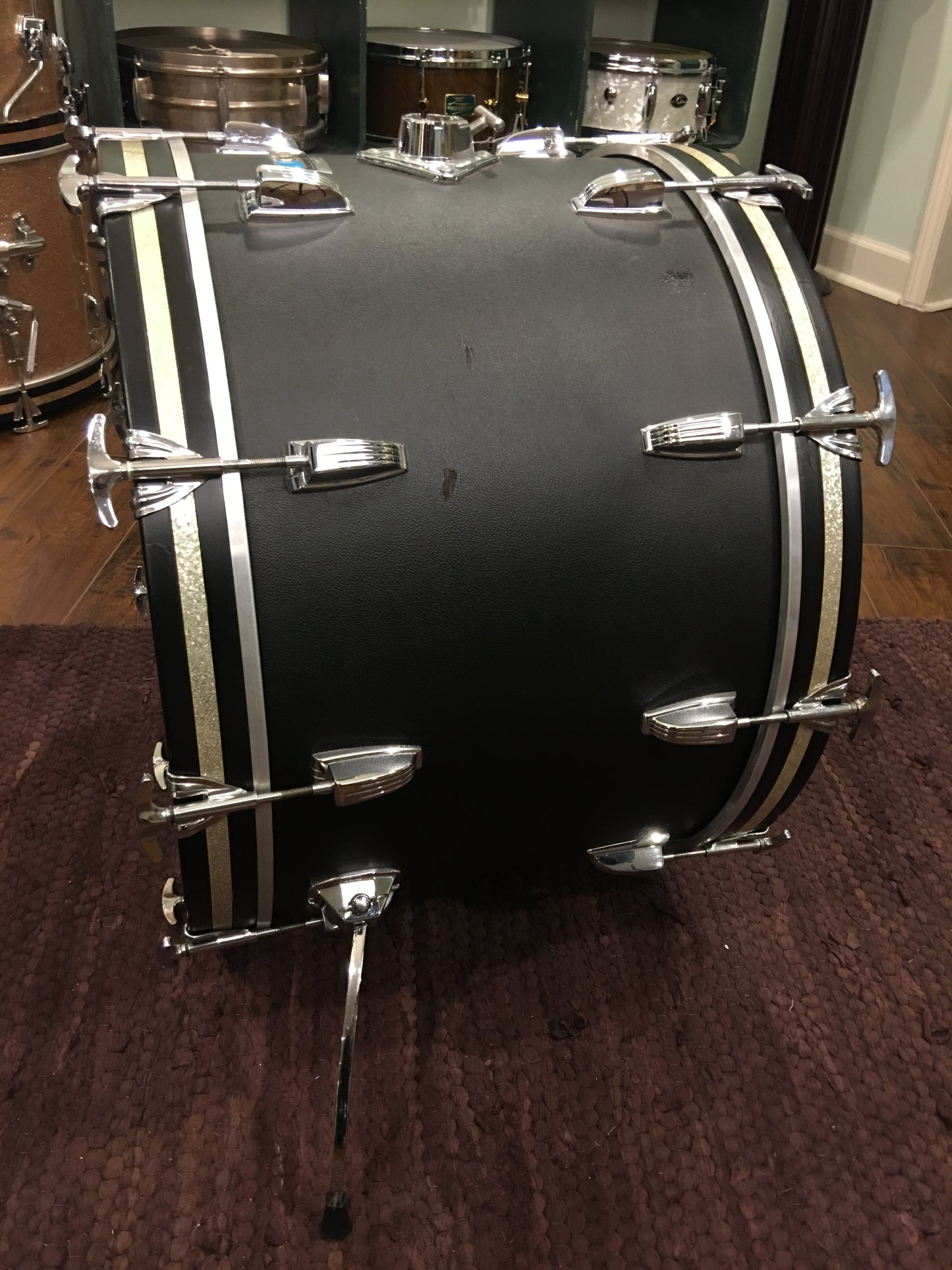 1970 Ludwig Hollywood Drum Set Black Panther 22/12/13/16