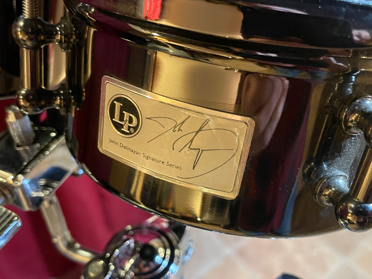LP John Dolmayan Signature Mini Timbales Black Latin Percussion 845-JD