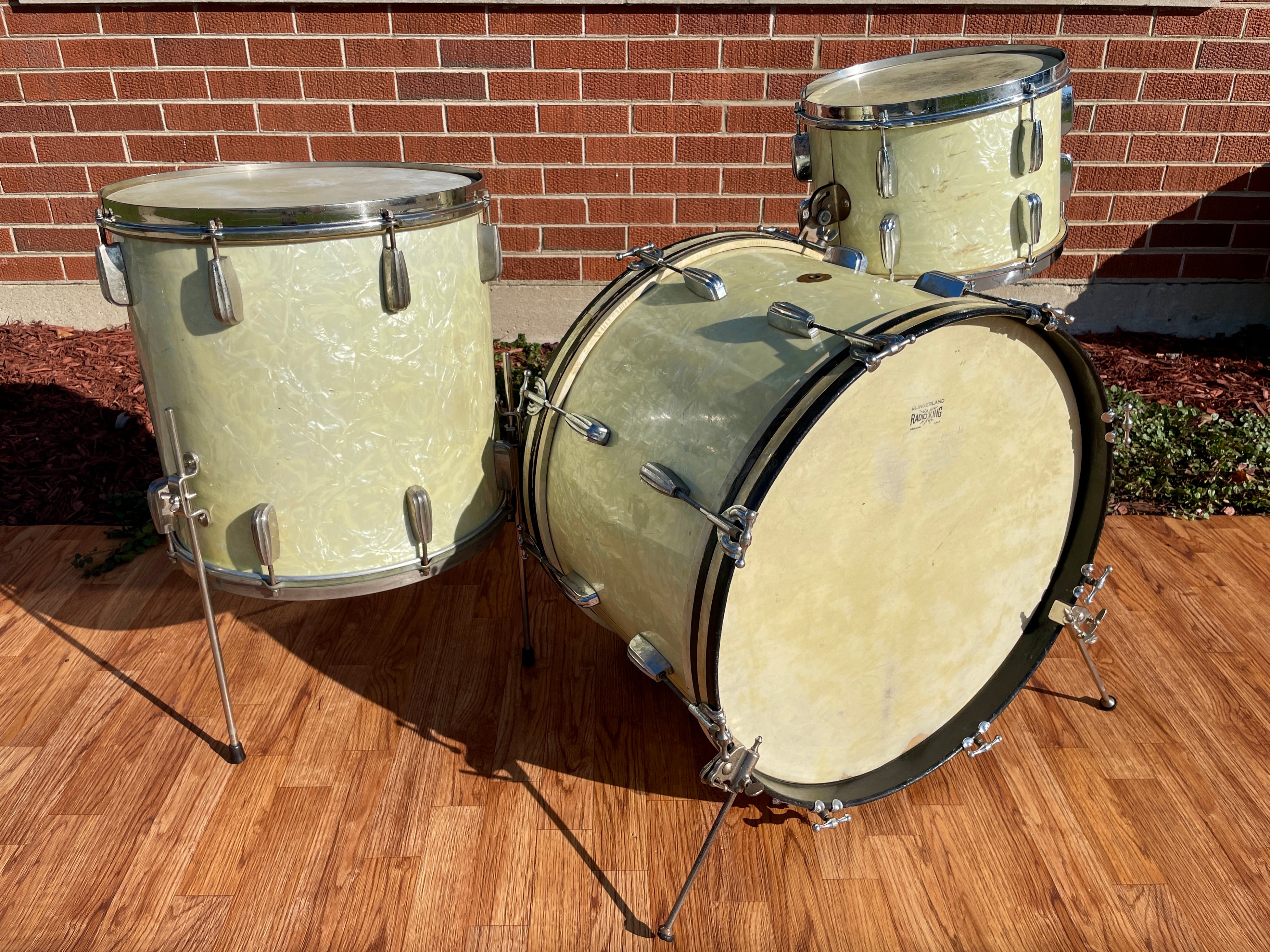 Slingerland radio deals king drum set