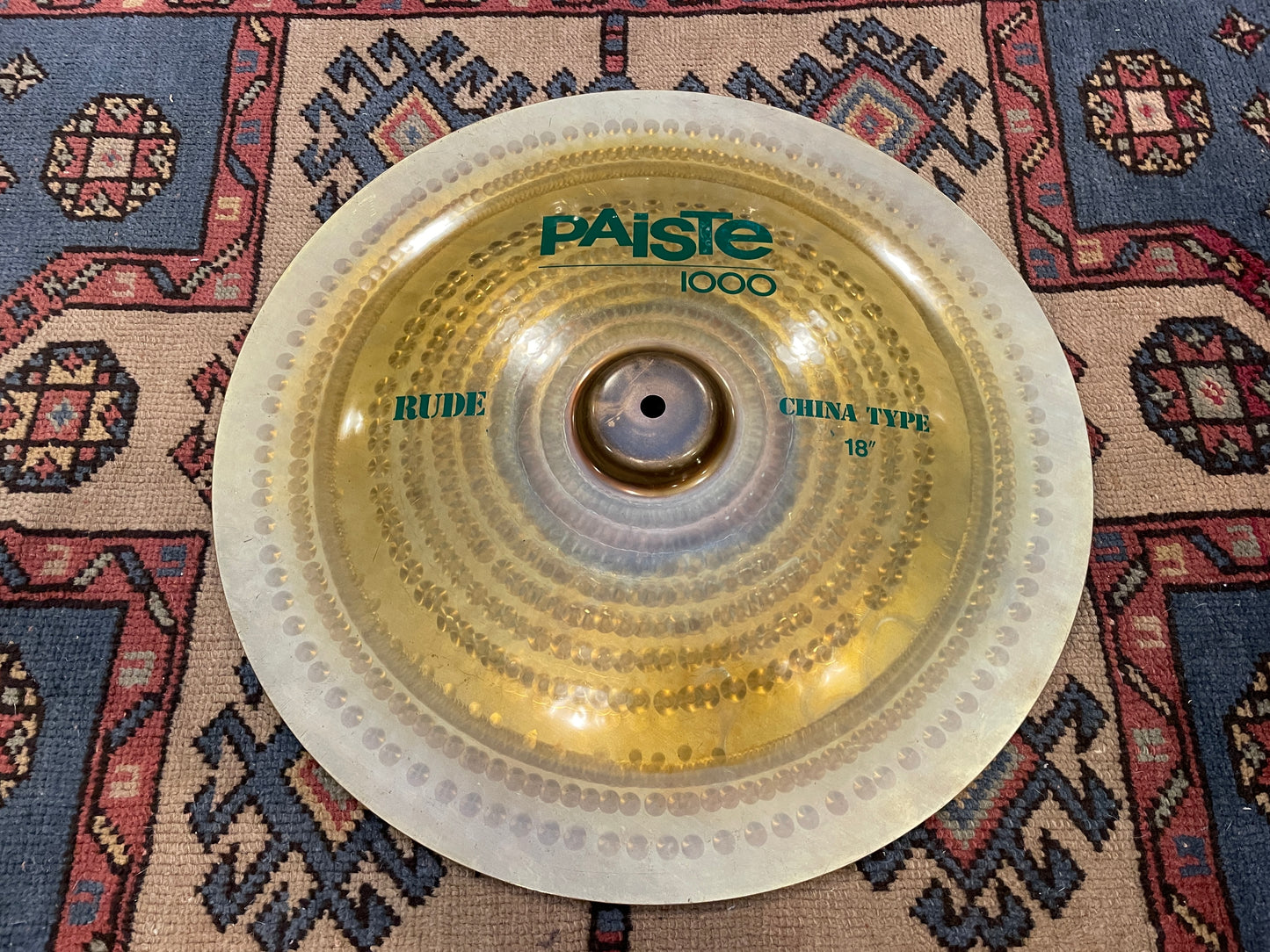 18" Paiste Rude 1000 China Type Cymbal Green Label 1388g