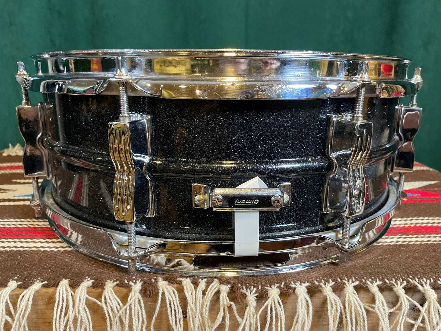 Ludwig 5x14 Black Galaxy Acrolite Snare Drum Blackrolite