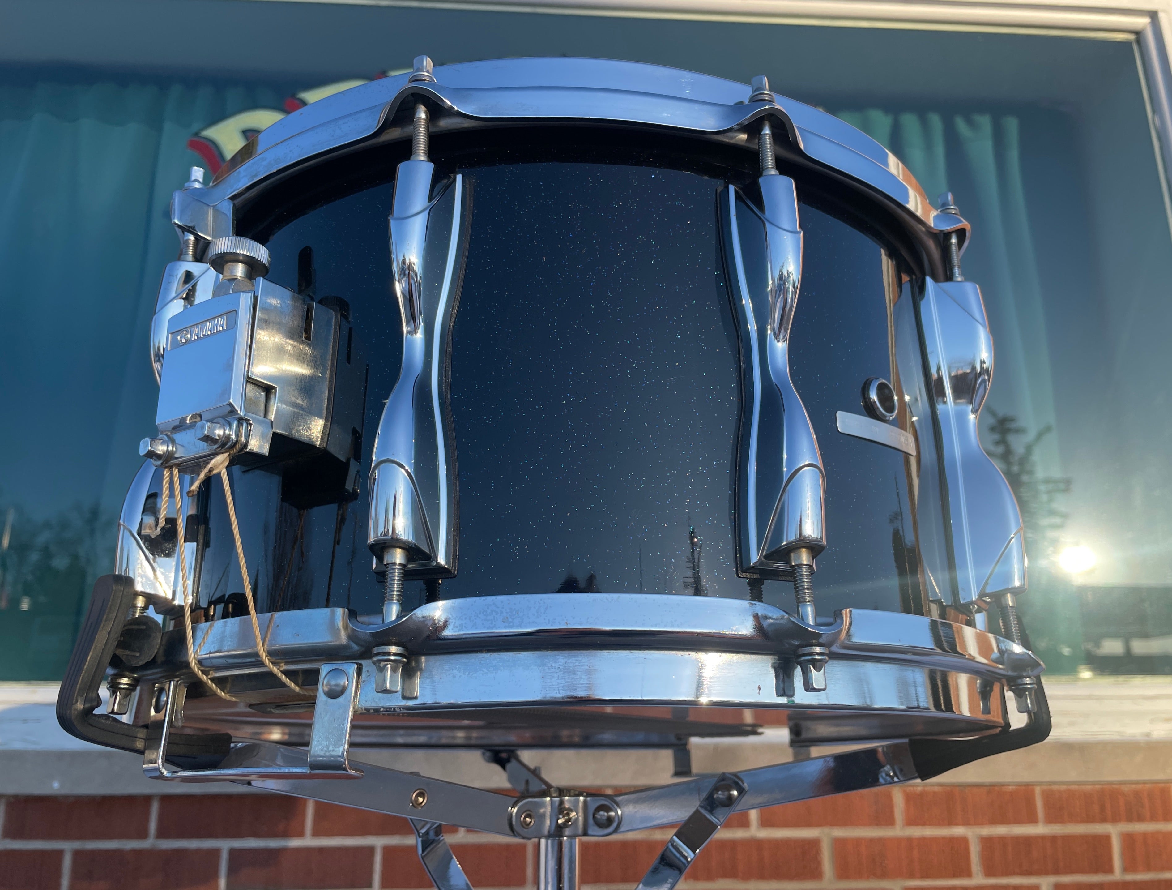 1980s Yamaha RSD-088 Rock Tour Custom 8x14 Snare Drum Black 