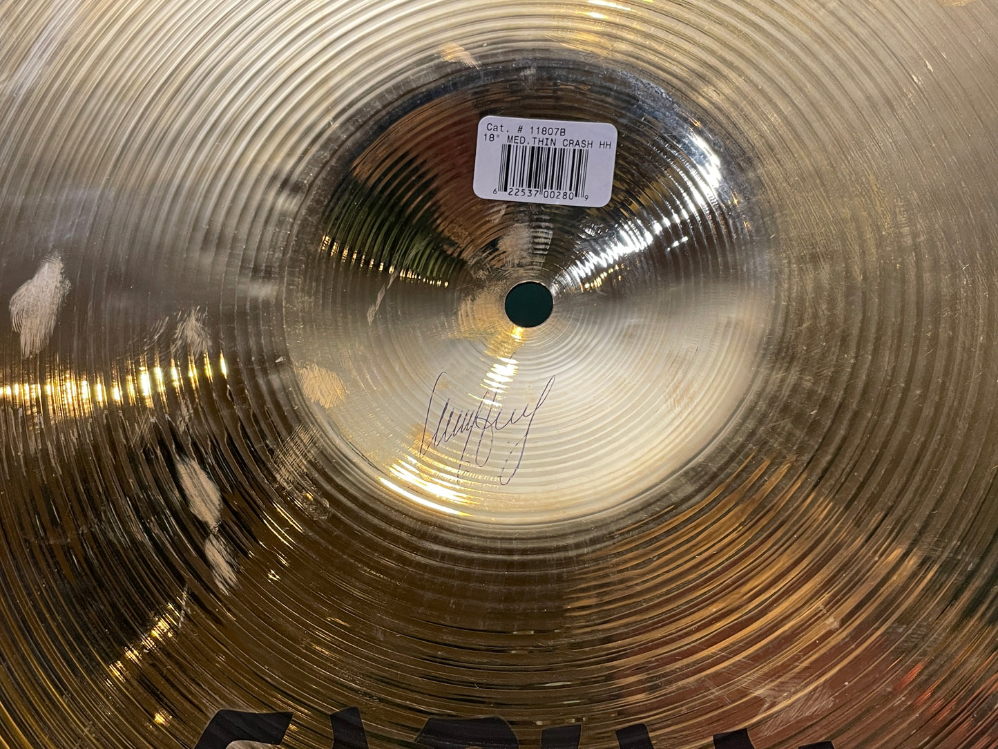 18" Sabian Hand Hammered HH Medium Thin Crash 1438g *Video Demo*