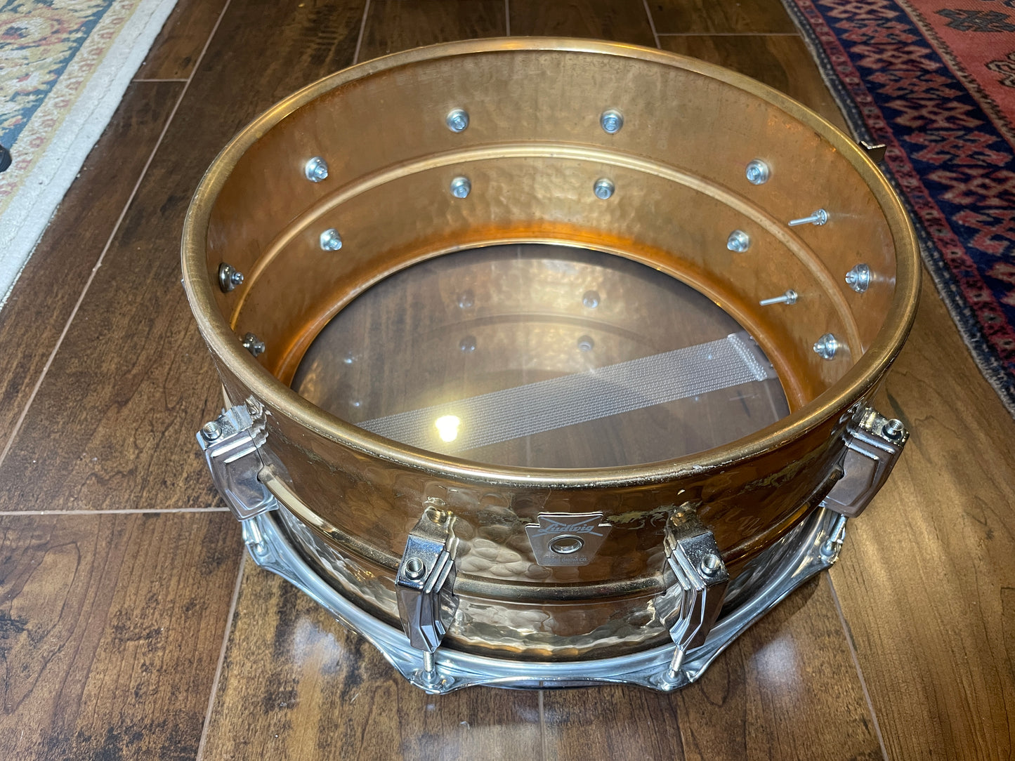 Ludwig 6.5x14 Hammered Bronze Phonic Snare Drum