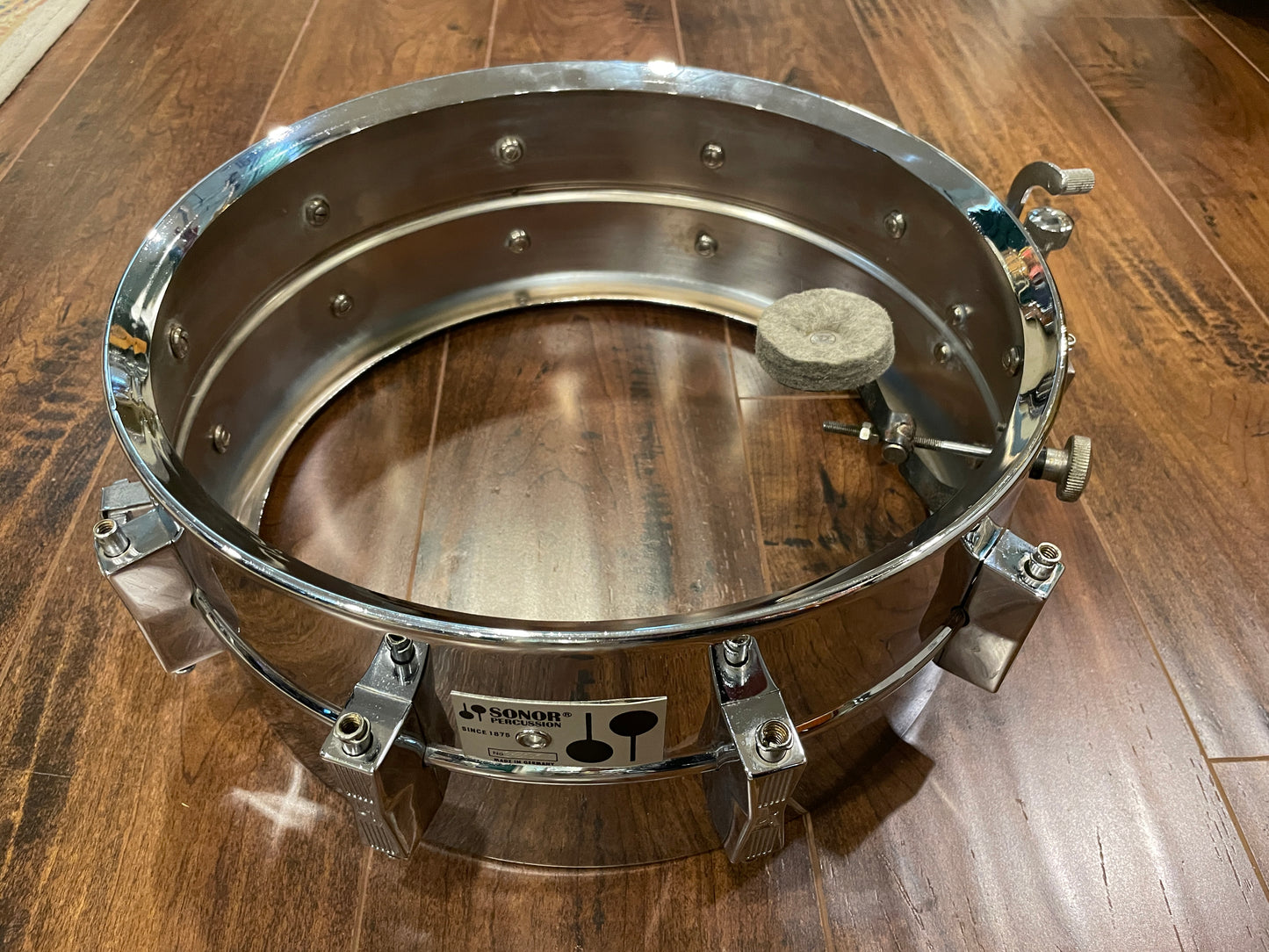 Vintage Sonor 5.75x14 D505 Phonic Ferro-Manganese Steel Snare Drum