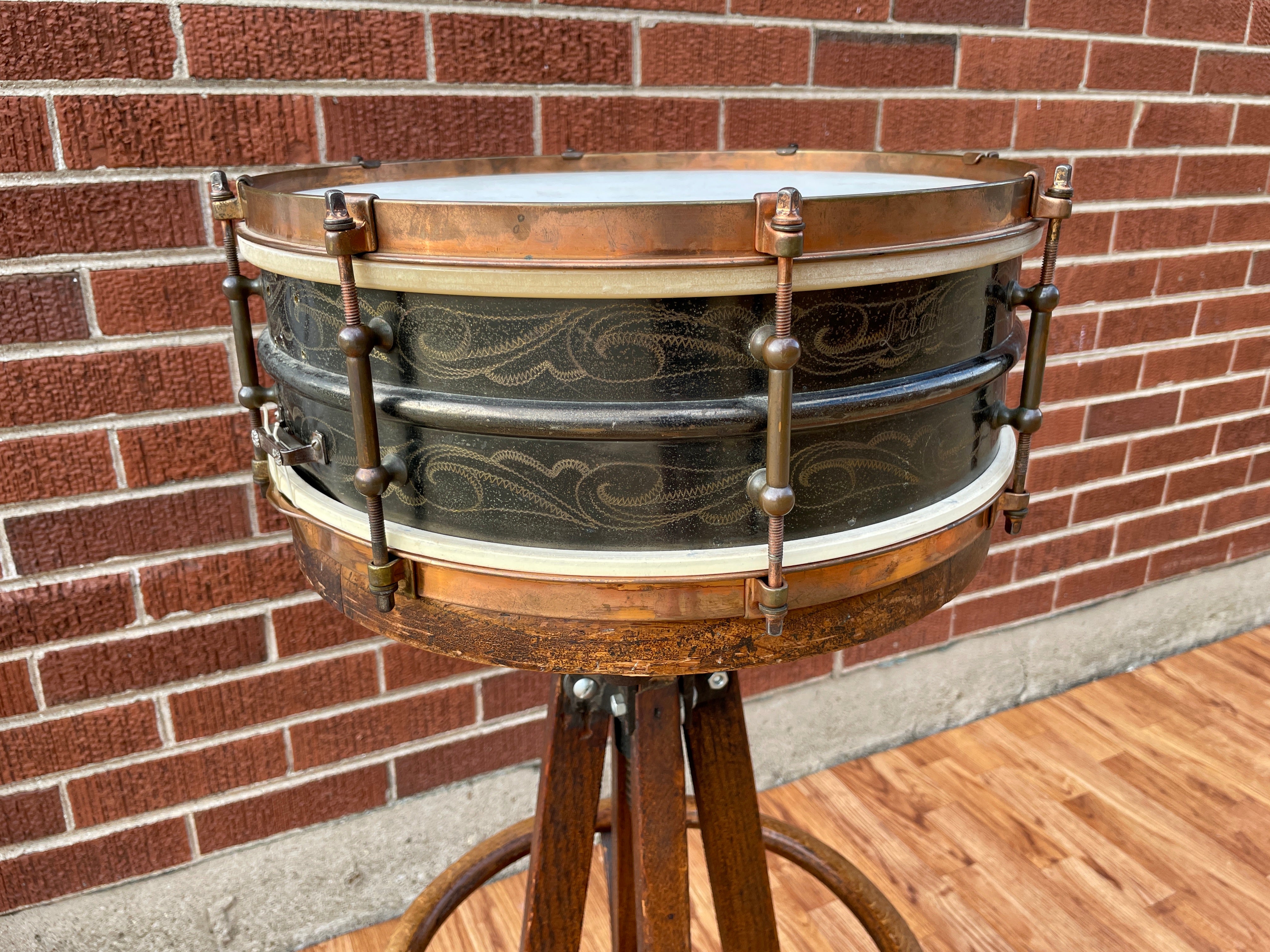 Vintage 1920'ler Ludwig 5x14 ParşömenVintage 1920'ler Ludwig 5x14 Parşömen  