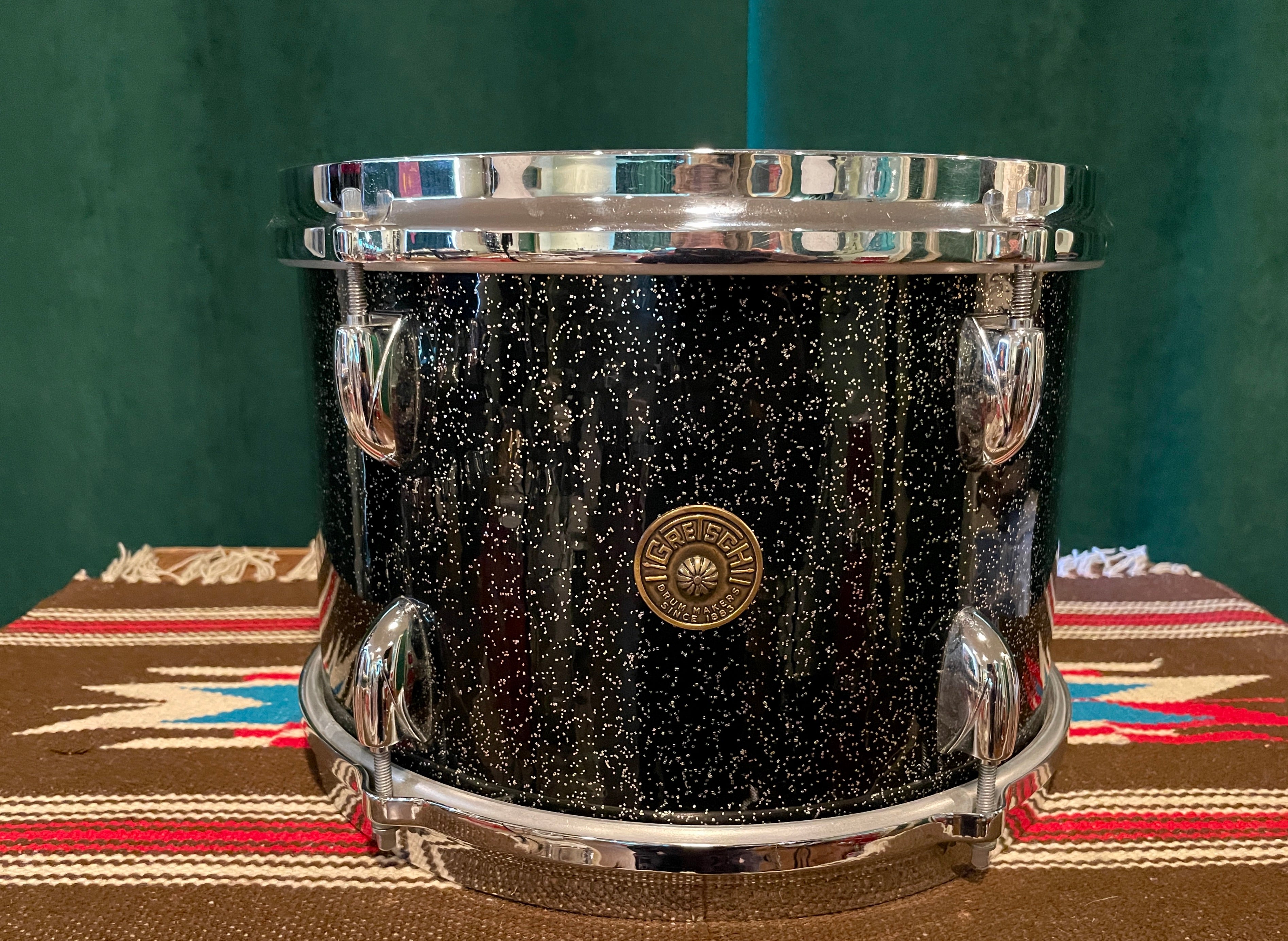 1960s Gretsch 8x12 No. 4415 Tom Drum Anniversary Sparkle Round 