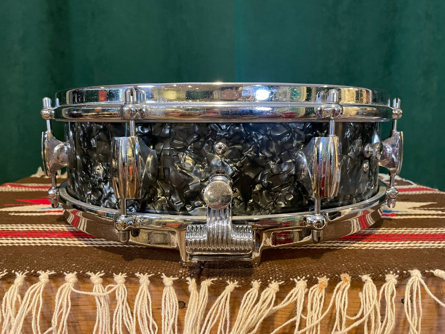 1960s Premier 4x14 Royal-Ace 4 Black Dimond Pearl