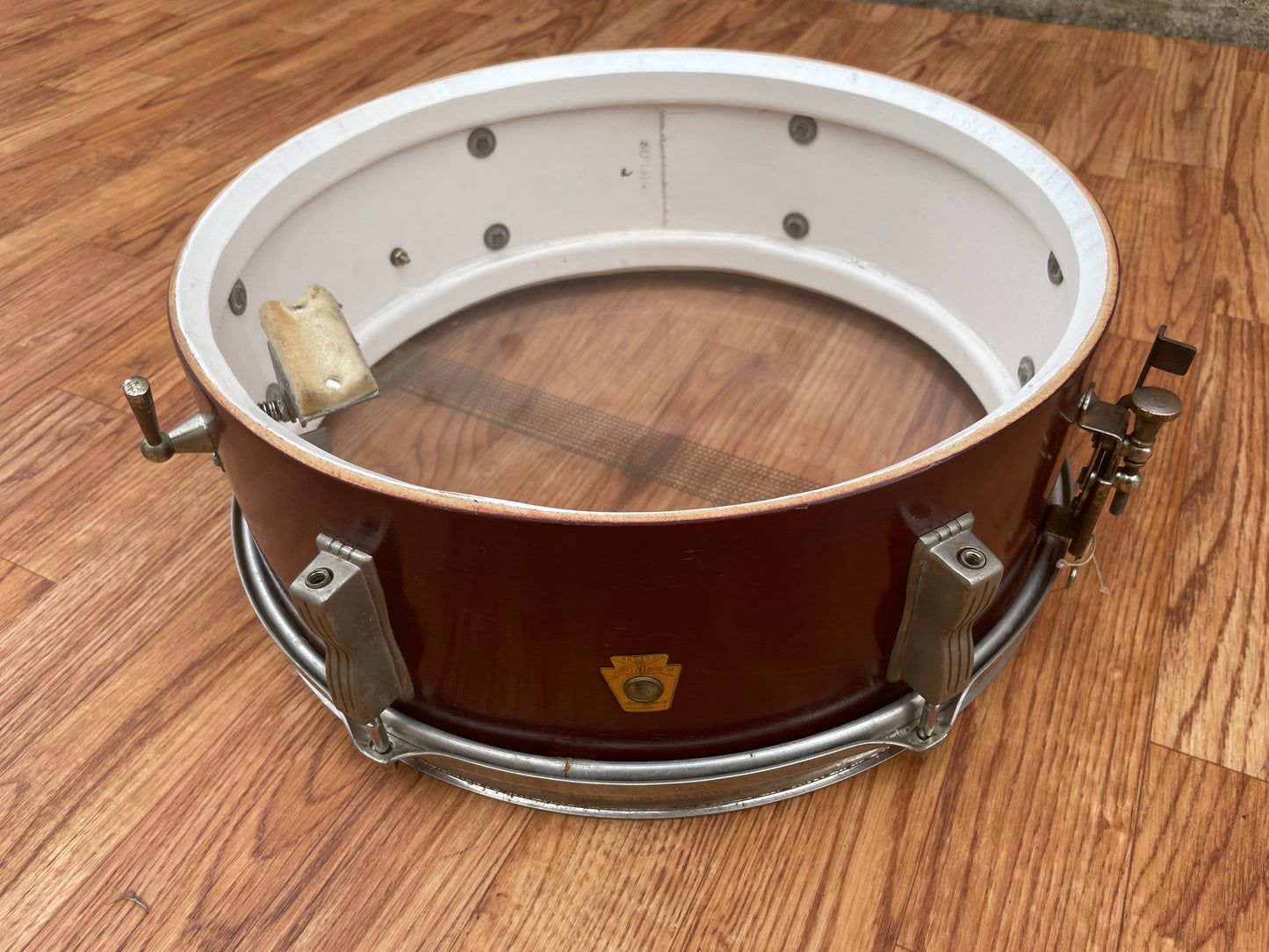 1967 Ludwig 5x14 Pioneer Snare Drum Mahogany