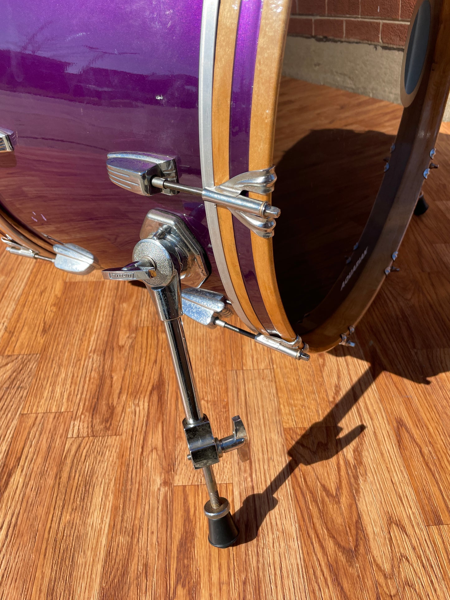 1960s Ludwig 2pc Drum Set Hot Rod Purple 14x22/5x14