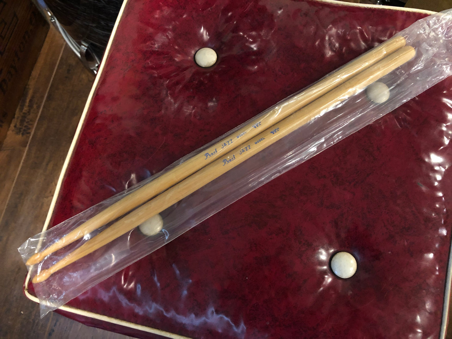 Vintage N.O.S. Pearl Jazz Model Wood Tip Drum Sticks