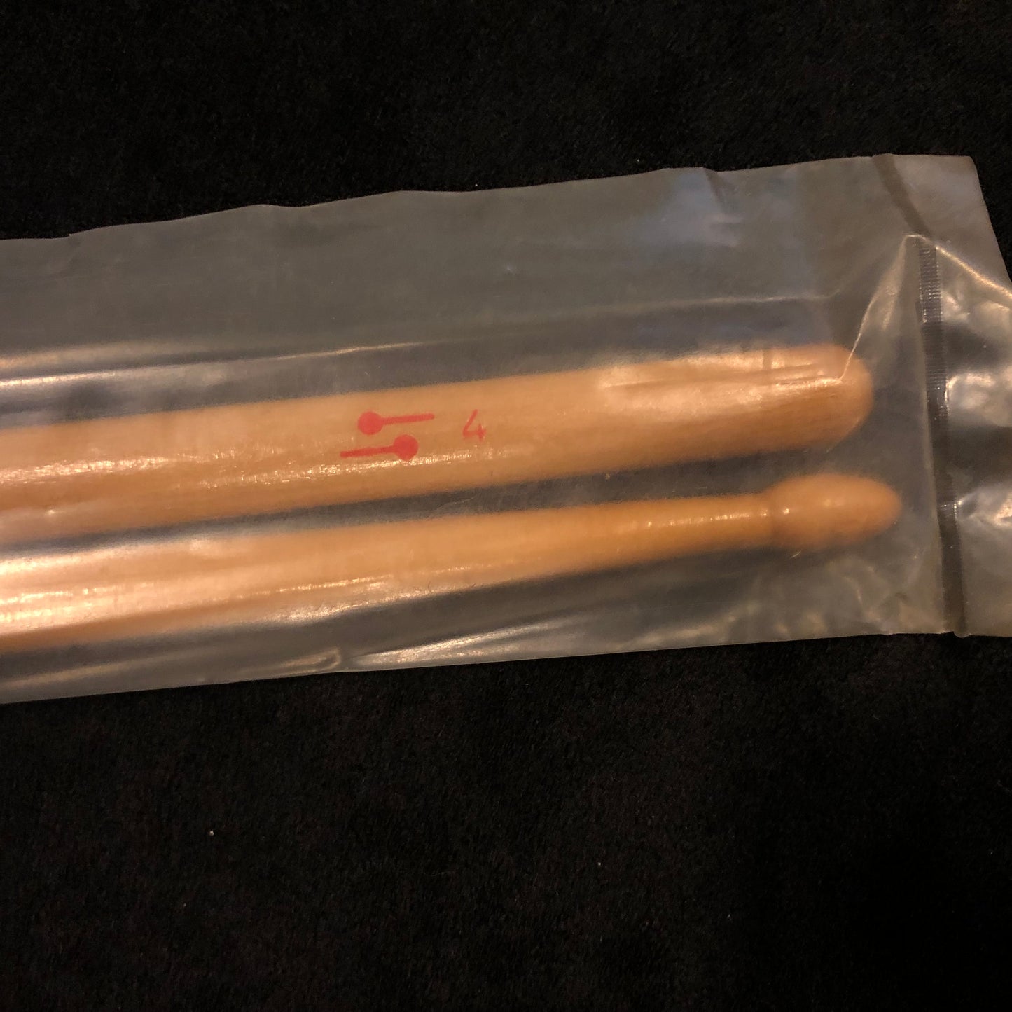 N.O.S. Sonor No. 4 Teardrop Wood Tip Jazz Drum Sticks w/ Original Bag