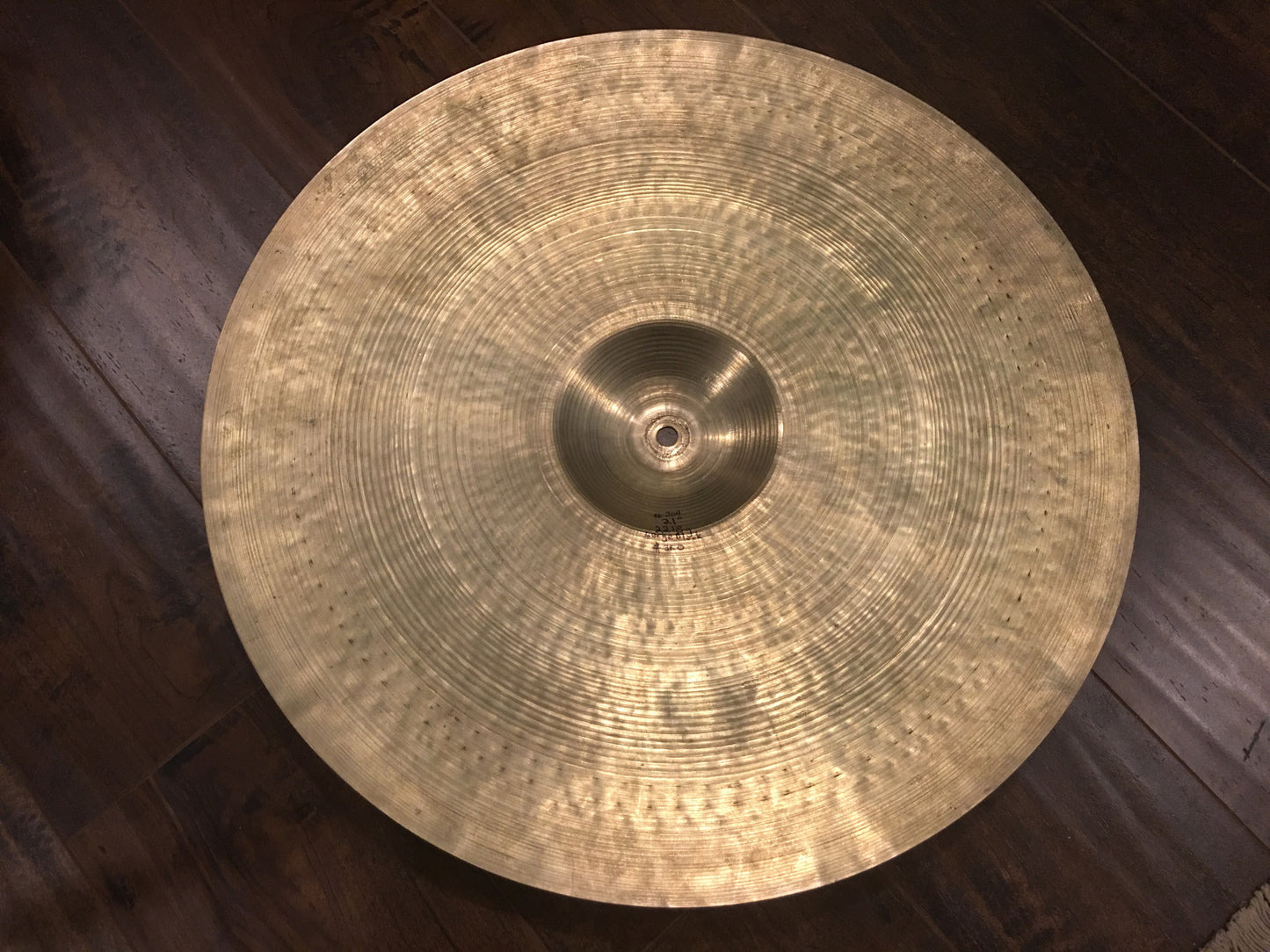 21" Zildjian A 1950's Large Block Stamp "Sweet Ride" Ride Cymbal 2218g #204