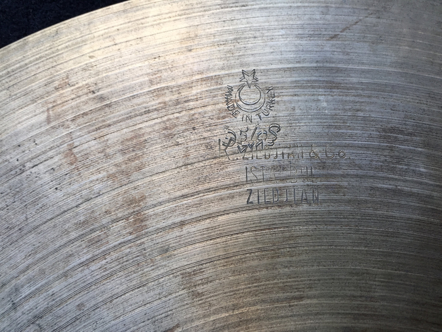 12" 1960's Zildjian K Istanbul Hi Hat Cymbals 658g / 732g - Inventory # 308