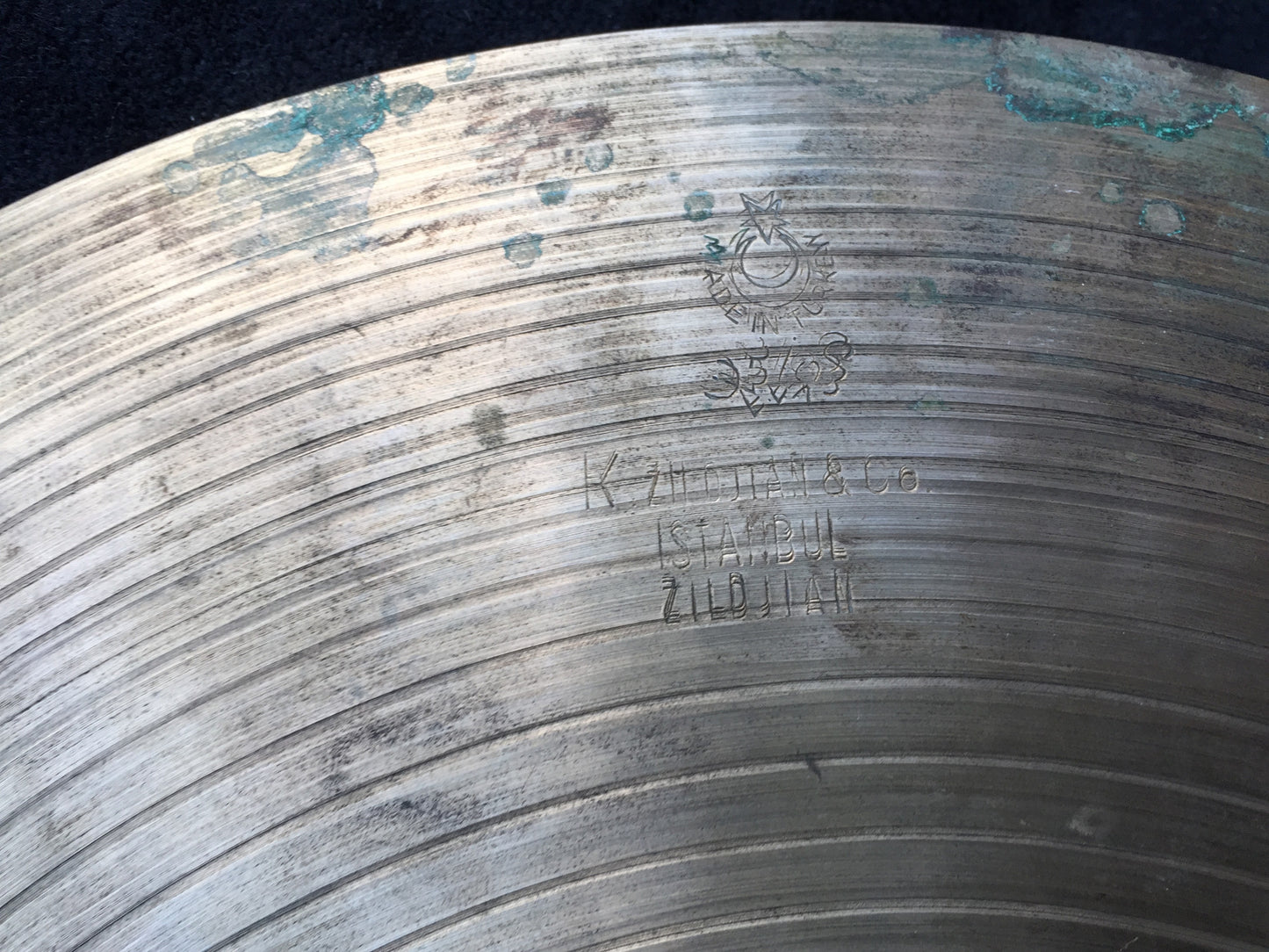 12" 1960's Zildjian K Istanbul Hi Hat Cymbals 658g / 732g - Inventory # 308