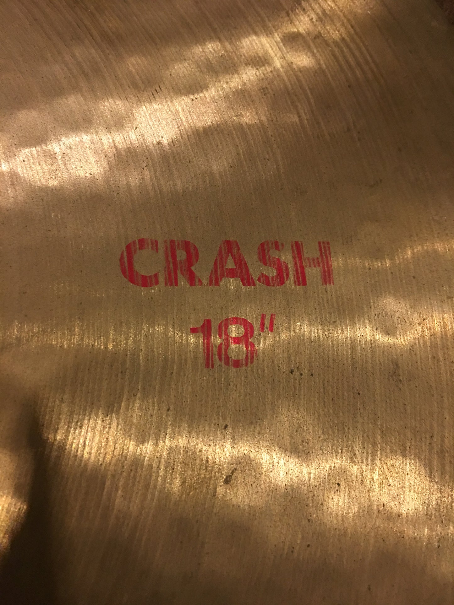 18" Pasite 2002 Crash Cymbal 1983 Red Label 1505g #484