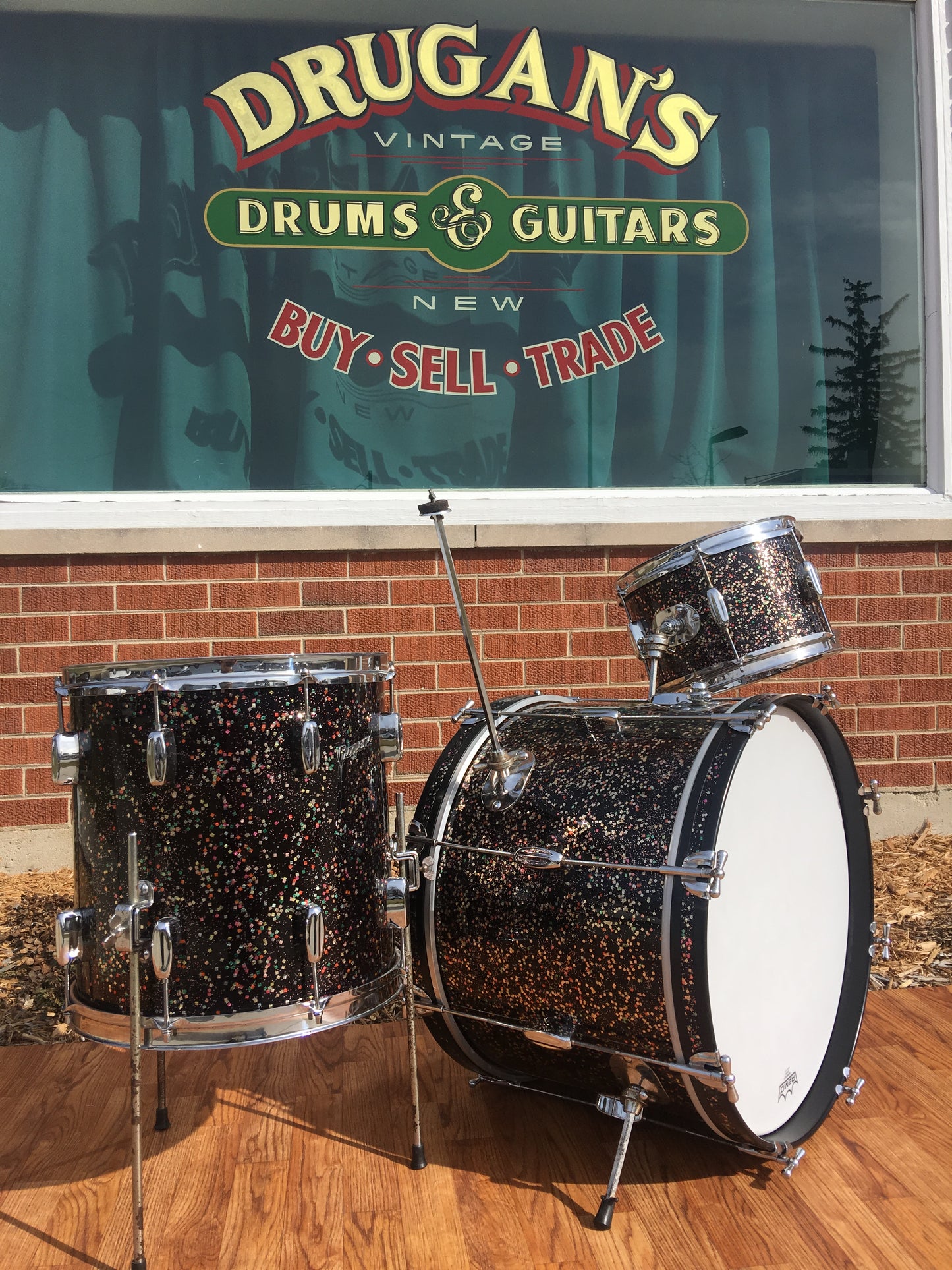 Rogers Mardi Gras Drum Set 20/12/14 Rare!