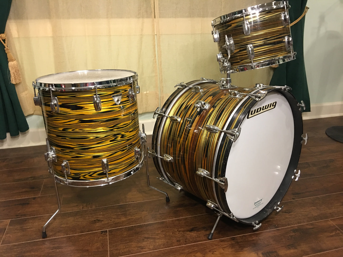 Ludwig Standard Lemon Strata Drum Set Super Classic