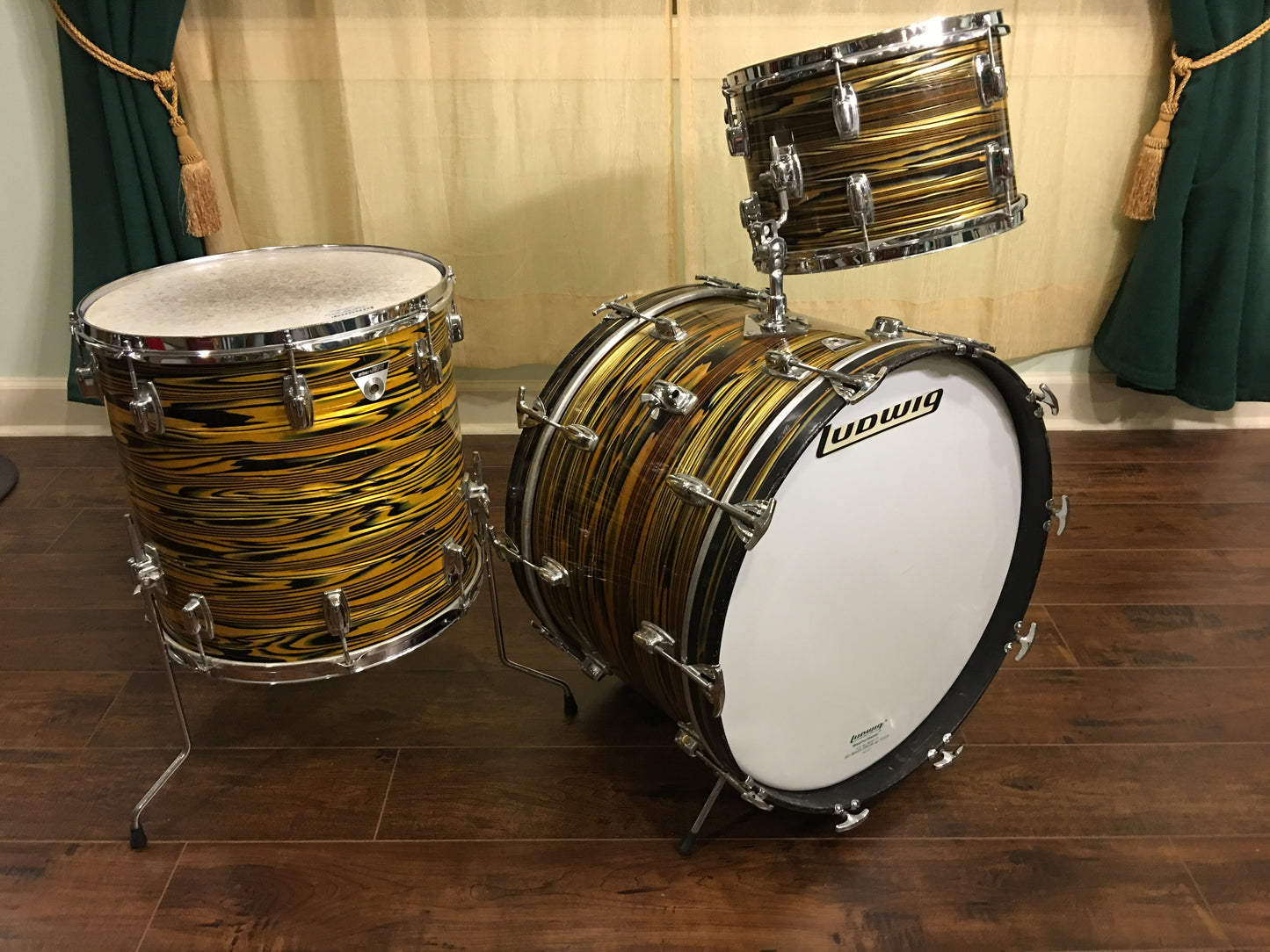 Ludwig Standard Lemon Strata Drum Set Super Classic