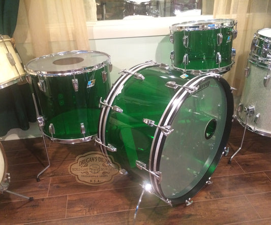 Original Early 70's Ludwig Green Vistalite in Bonham Sizes