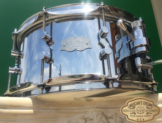 Kumu 6.5"X14" Chrome Over Brass Snare Drum