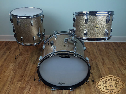 Ludwig Keystone Champagne Sparkle Downbeat Set 20/12/14