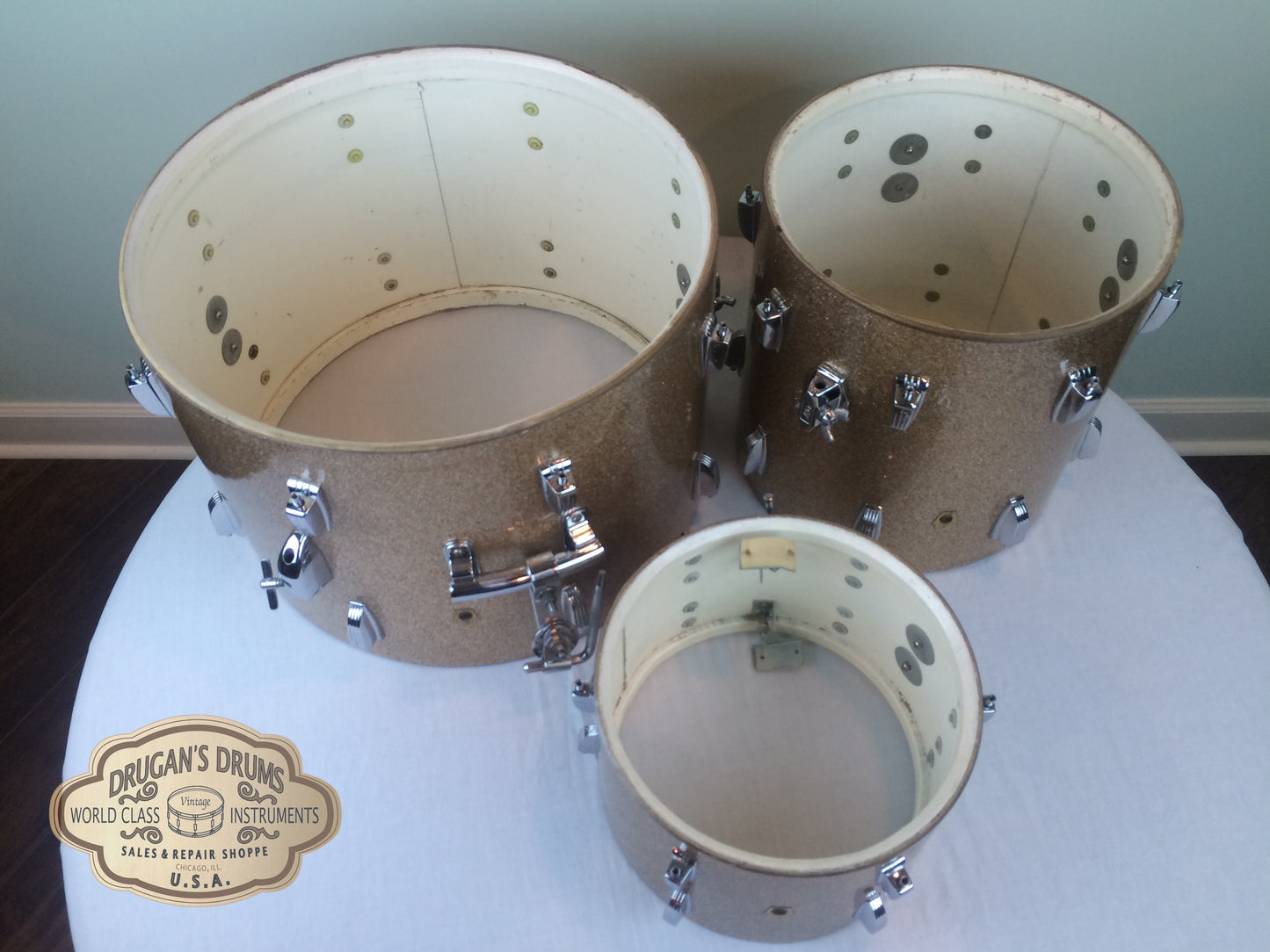 Ludwig Keystone Champagne Sparkle Downbeat Set 20/12/14