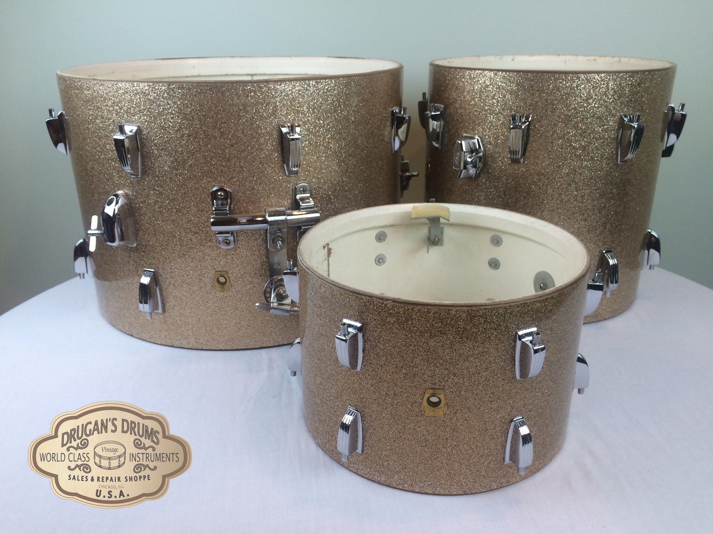 Ludwig Keystone Champagne Sparkle Downbeat Set 20/12/14