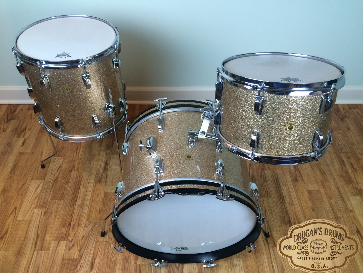 Ludwig Keystone Champagne Sparkle Downbeat Set 20/12/14