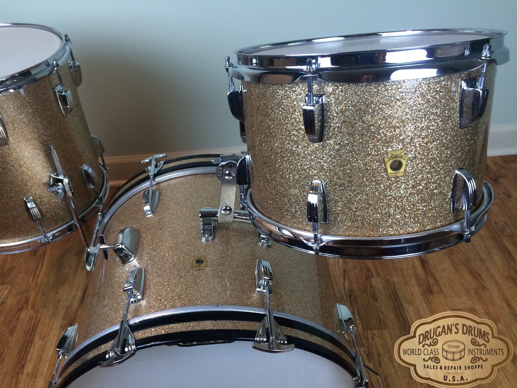 Ludwig Keystone Champagne Sparkle Downbeat Set 20/12/14 – Drugan's 