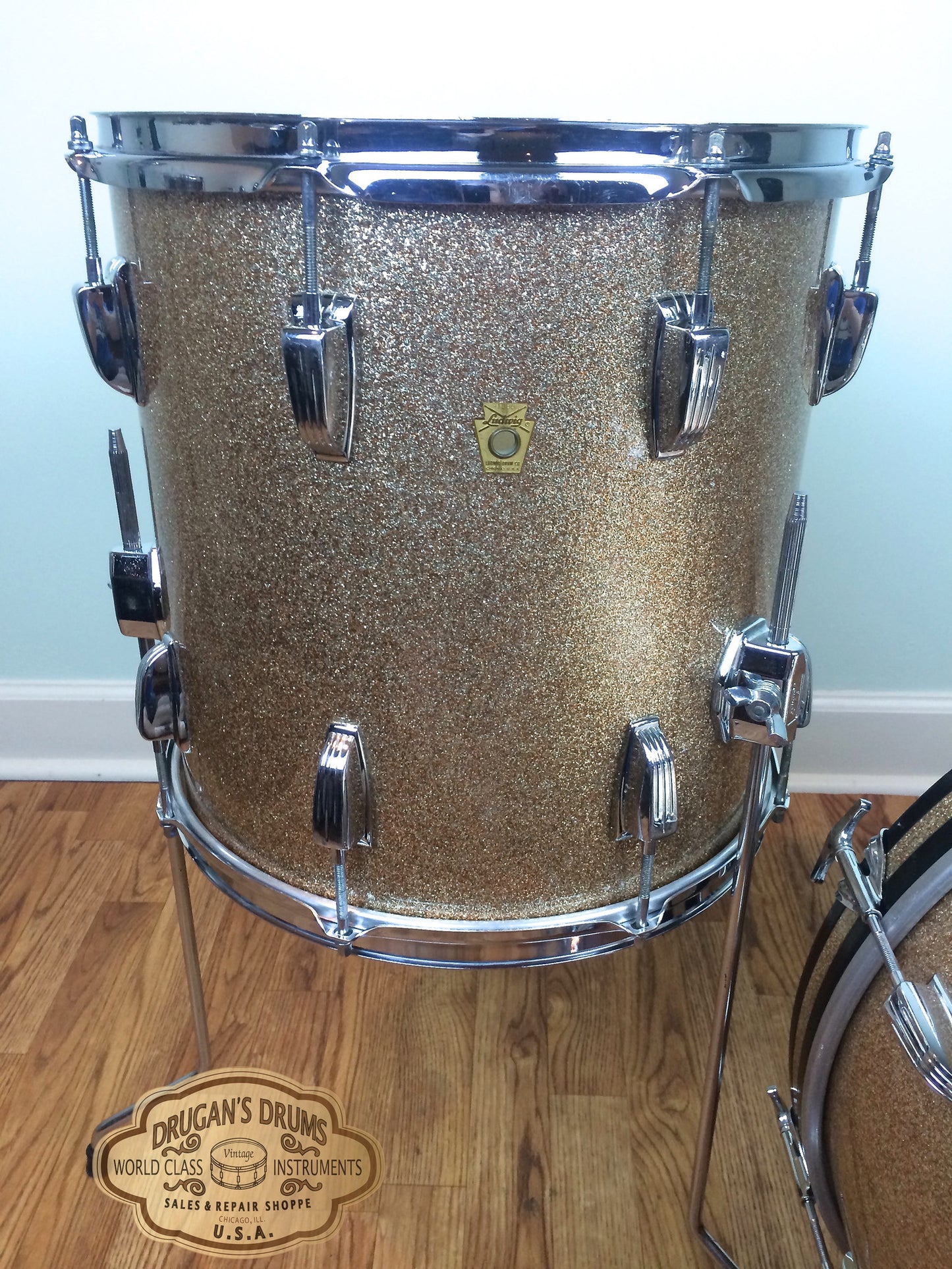 Ludwig Keystone Champagne Sparkle Downbeat Set 20/12/14