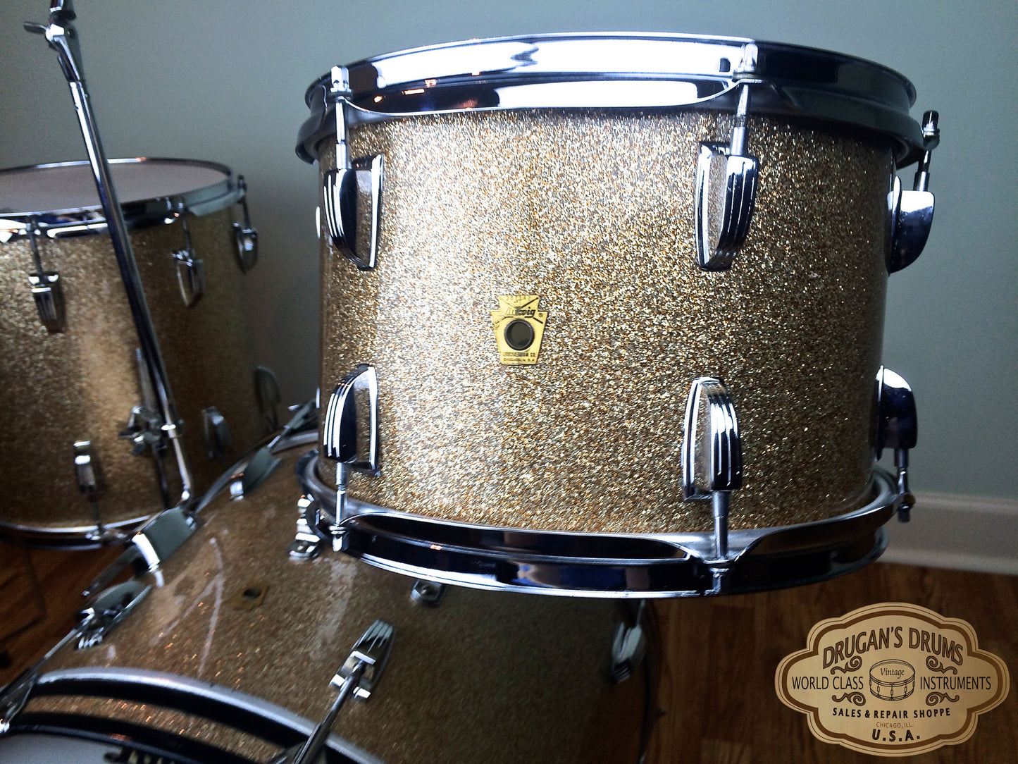 Ludwig Keystone Champagne Sparkle Downbeat Set 20/12/14